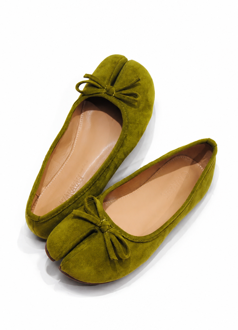 Koko | Velvet Tabi Split Toe Flats – AZARAYAH