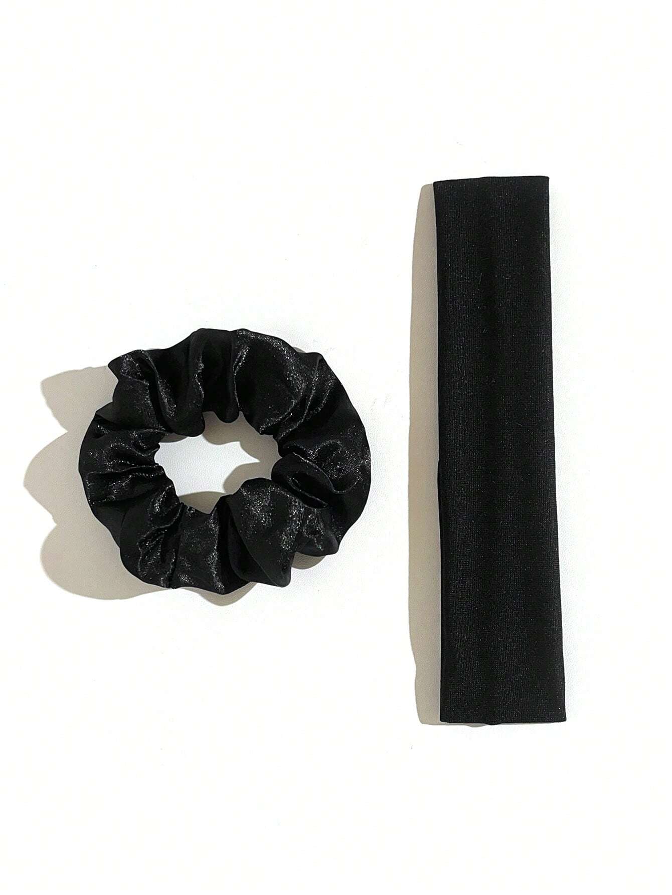 10 Pcs Essential Neutrals Hair Set (Scrunchies + Headbands).