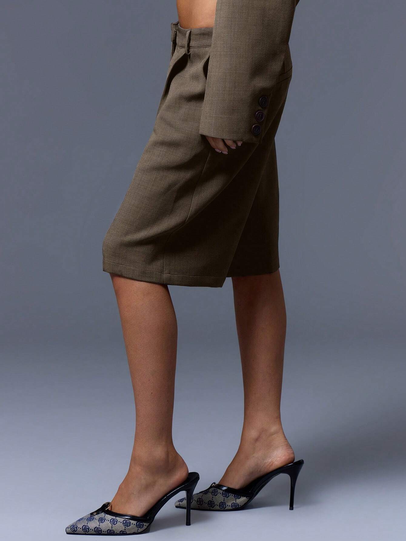 The District Tailored Bermuda Shorts – Cocoa Wool Blend