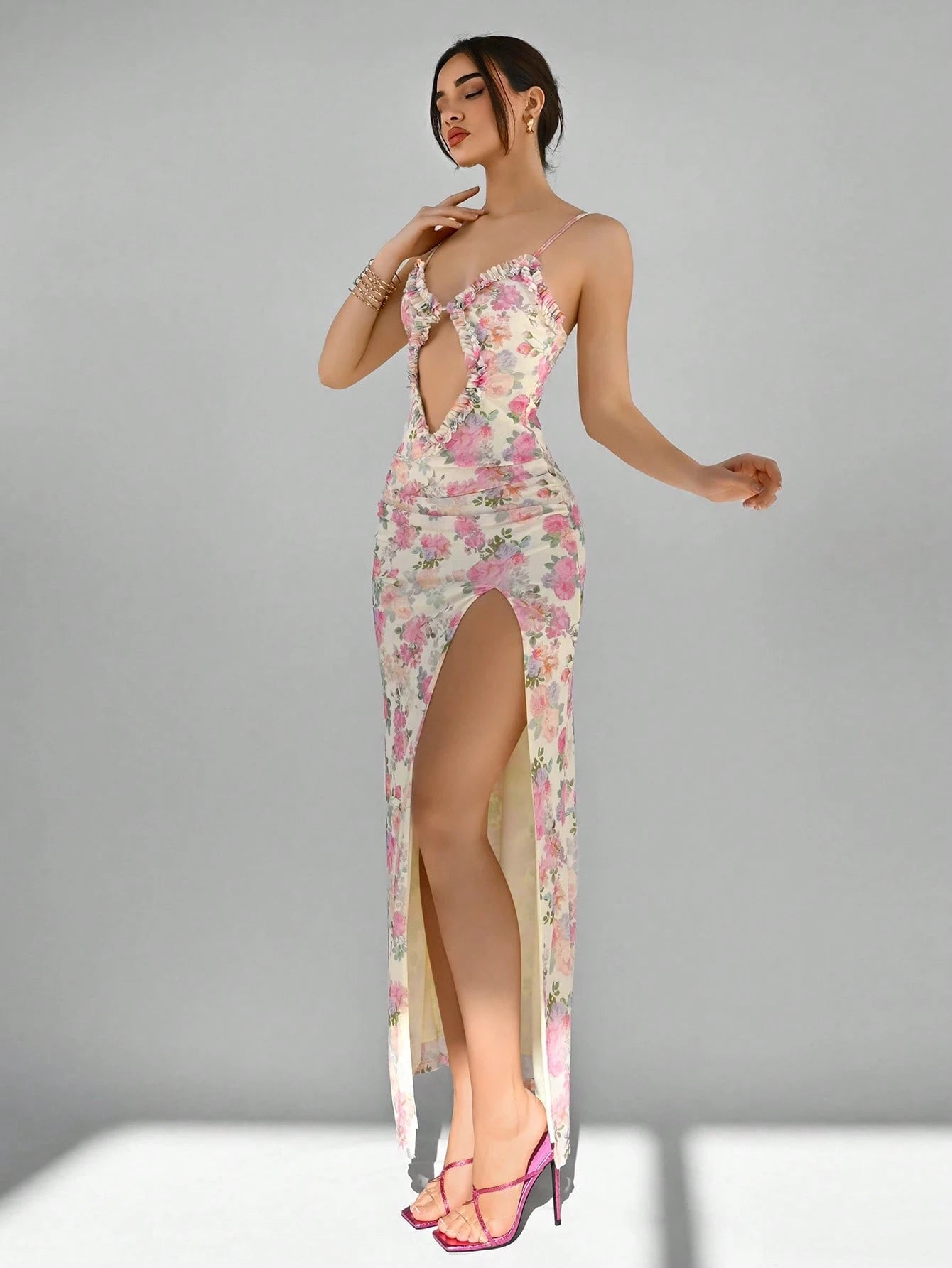 Rosalie Floral Cutout Maxi Dress 
