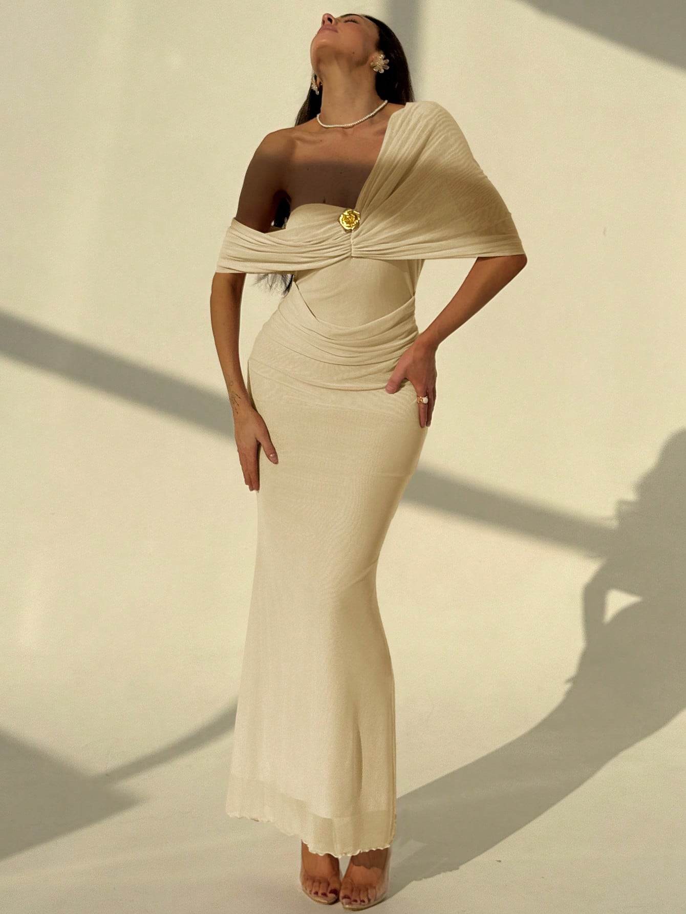 Vienna Drape Evening Gown