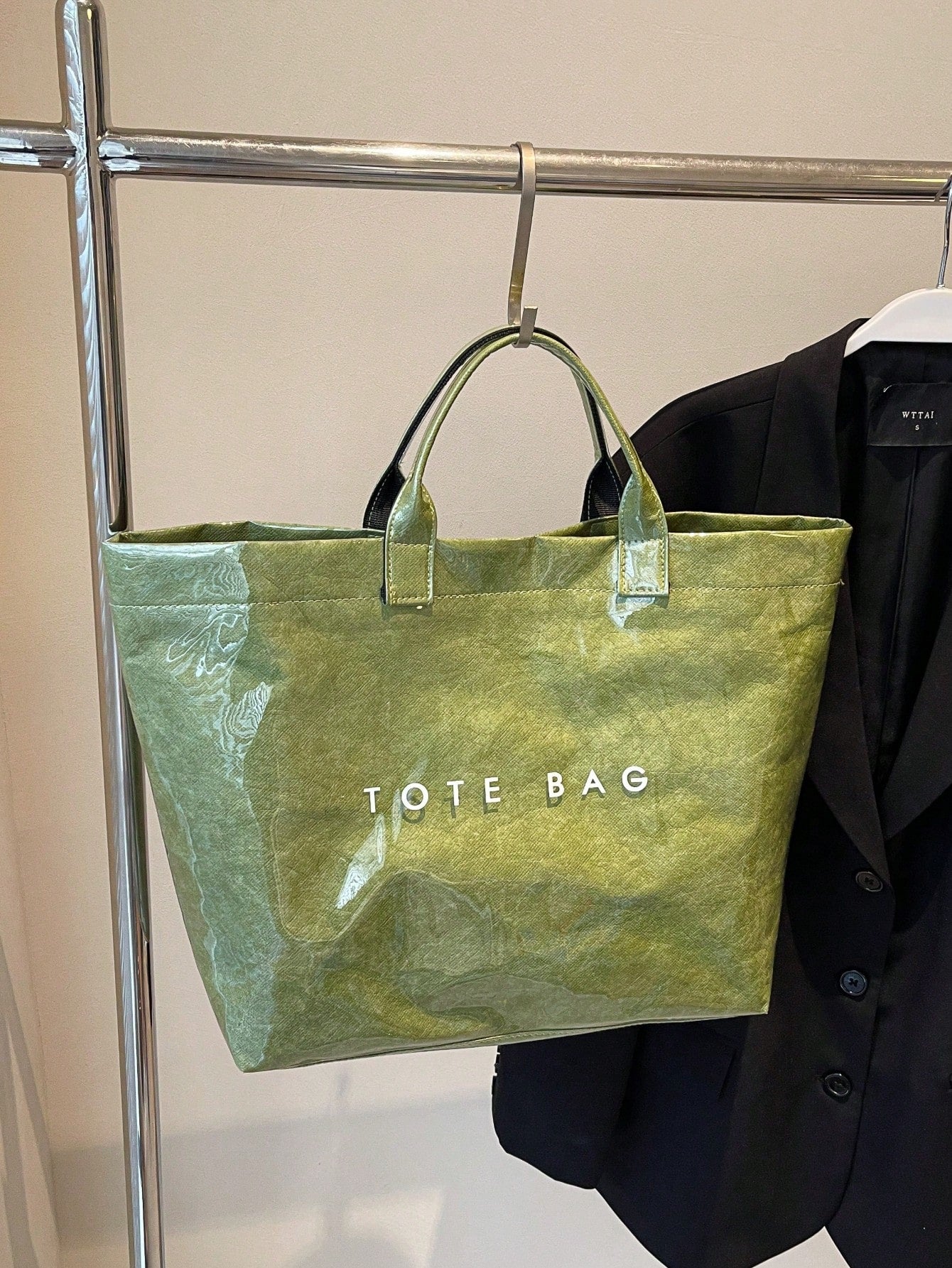 Everyday Oversized Tote Bag – Olive Green