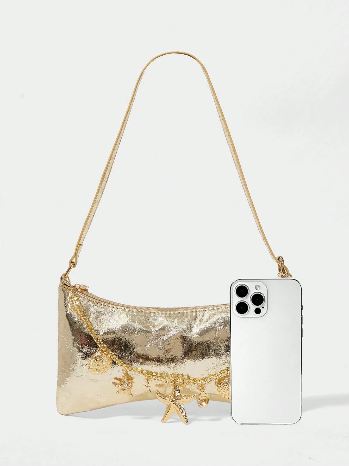 Golden Hour Charm Shoulder Bag