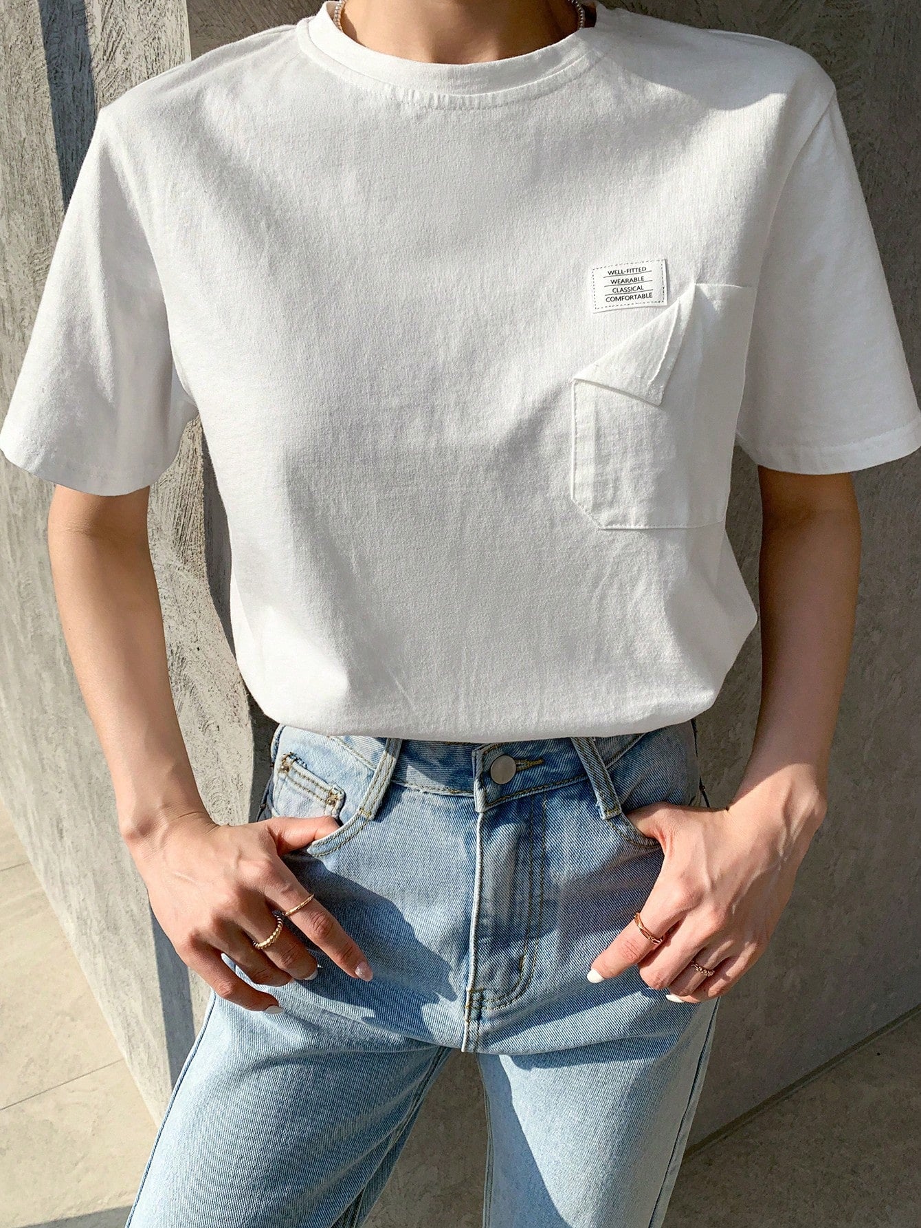 100% Cotton Classic Everyday Cotton Tee.