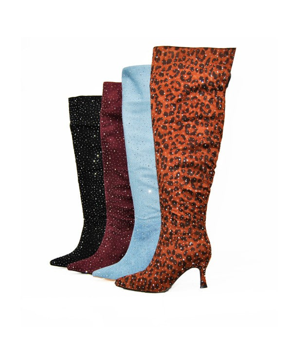 Brillante | Boots Rhinestone Over-the-Knee Collection