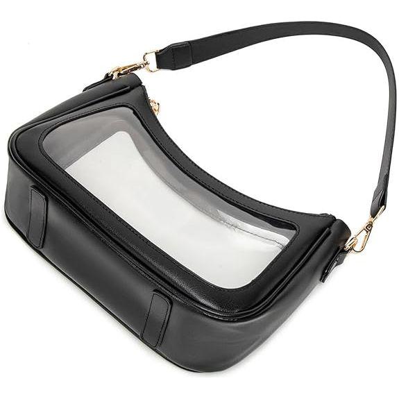 Crystal Clear - Women Shoulder Clear Hobo Bag