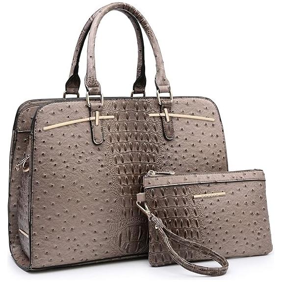 Fossil - Women Wallet Shoulder Hobo Croco Stachel Purse 2 Set