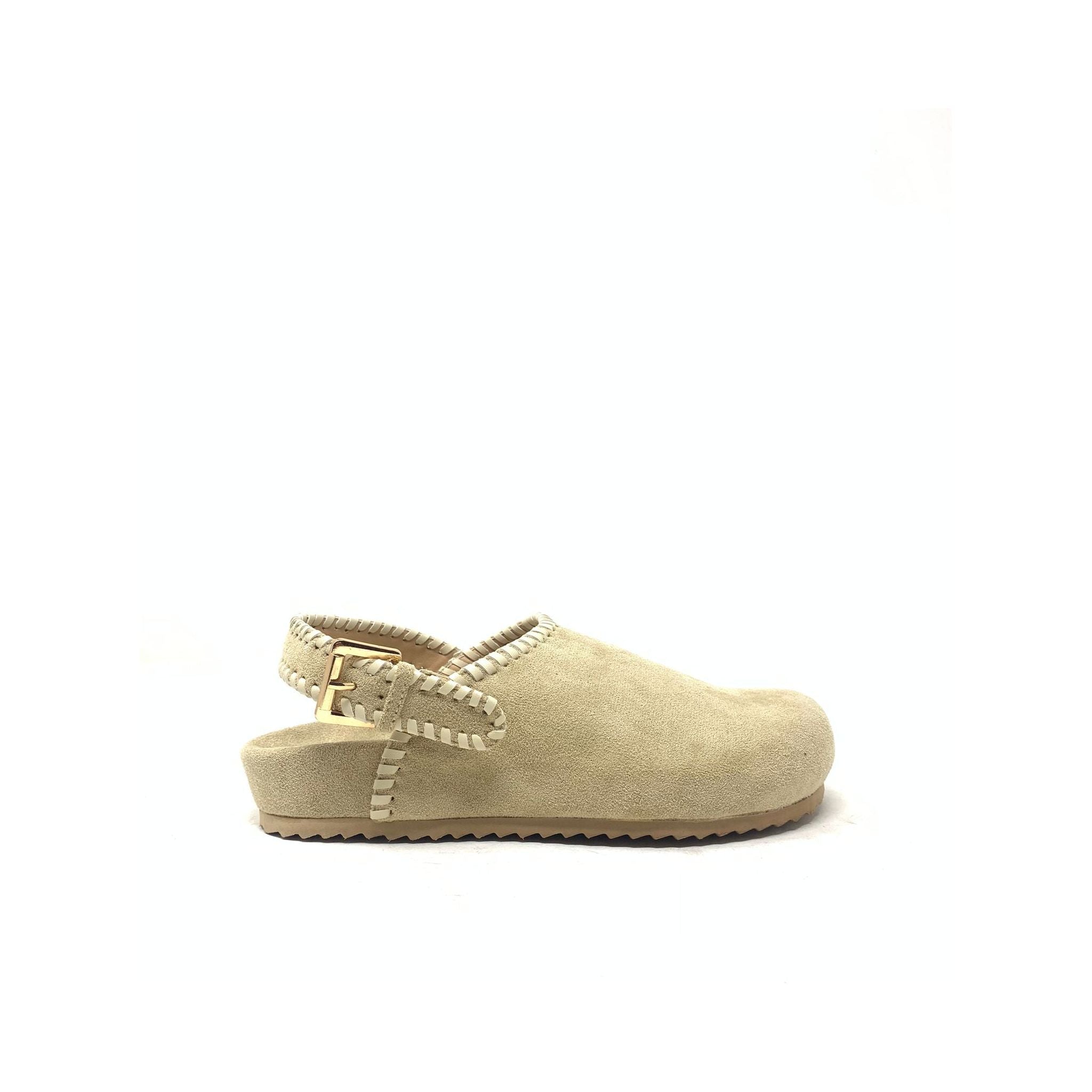 All Fine - Women Suede Stitched Lining Close Toe Cozy Flat