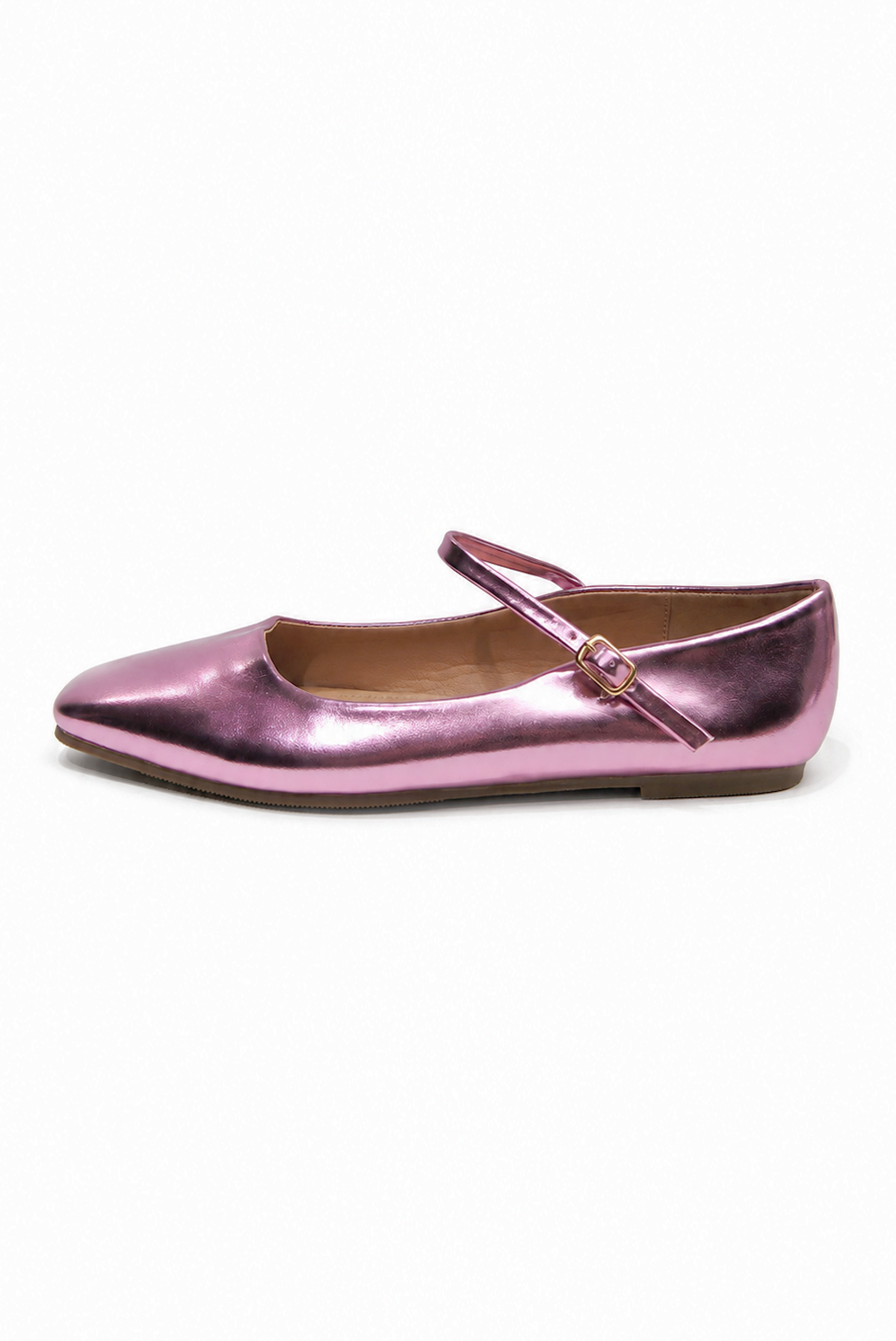 Another Life | Metallic Mary Jane Ballet Flat