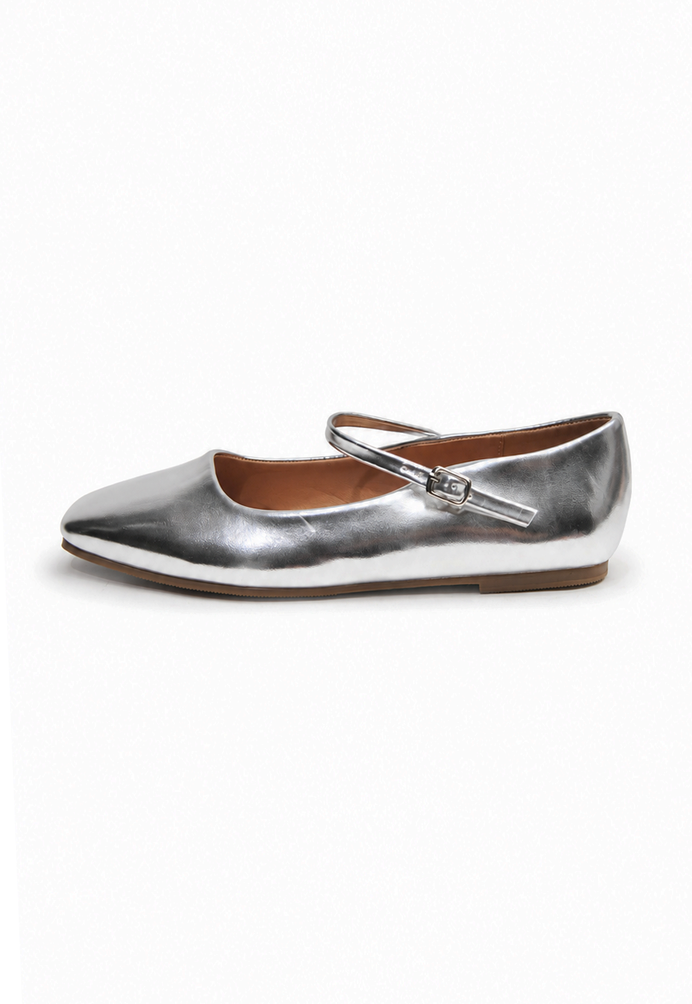 Another Life | Metallic Mary Jane Ballet Flat