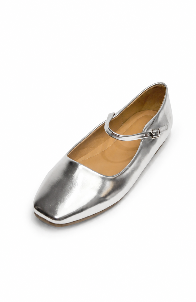 Another Life | Metallic Mary Jane Ballet Flat