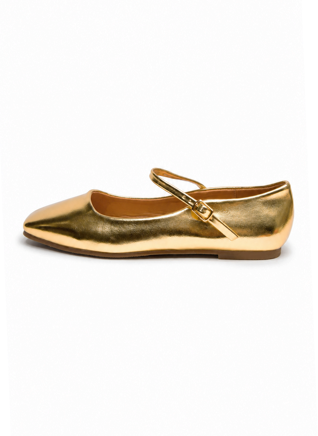 Another Life | Metallic Mary Jane Ballet Flat