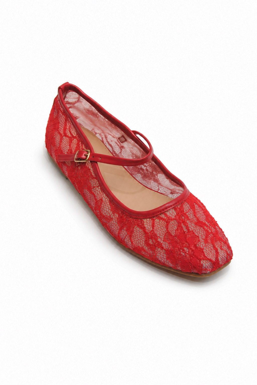 Another Lace | Lace Mary Jane Ballet Flat