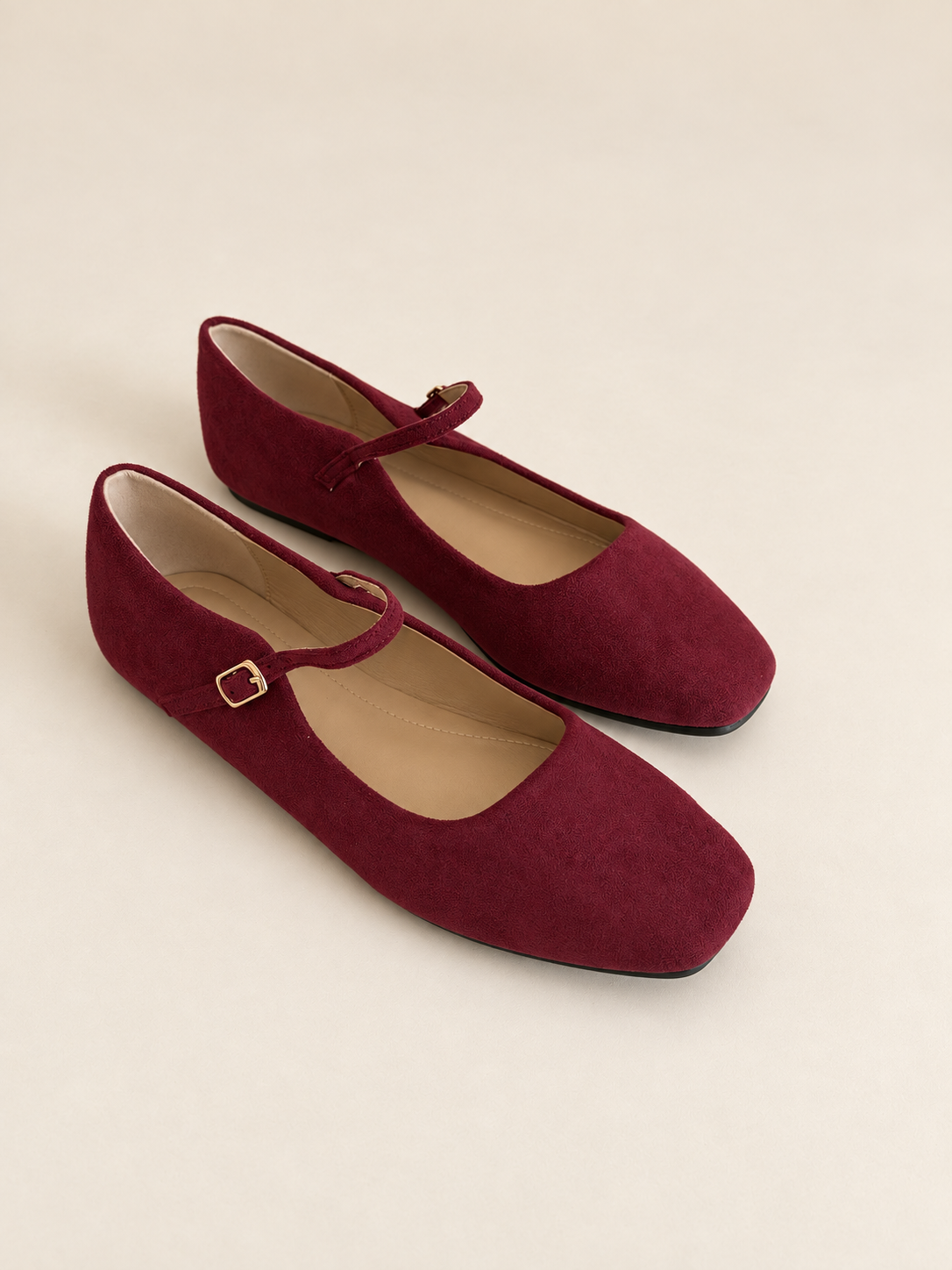 Another Life | Faux Almond Maryjane Toe Flat