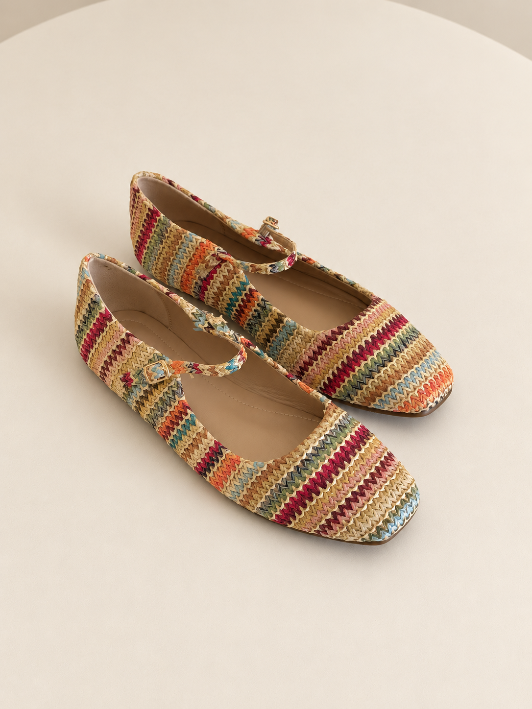 Another Life | Faux Almond Maryjane Toe Flat