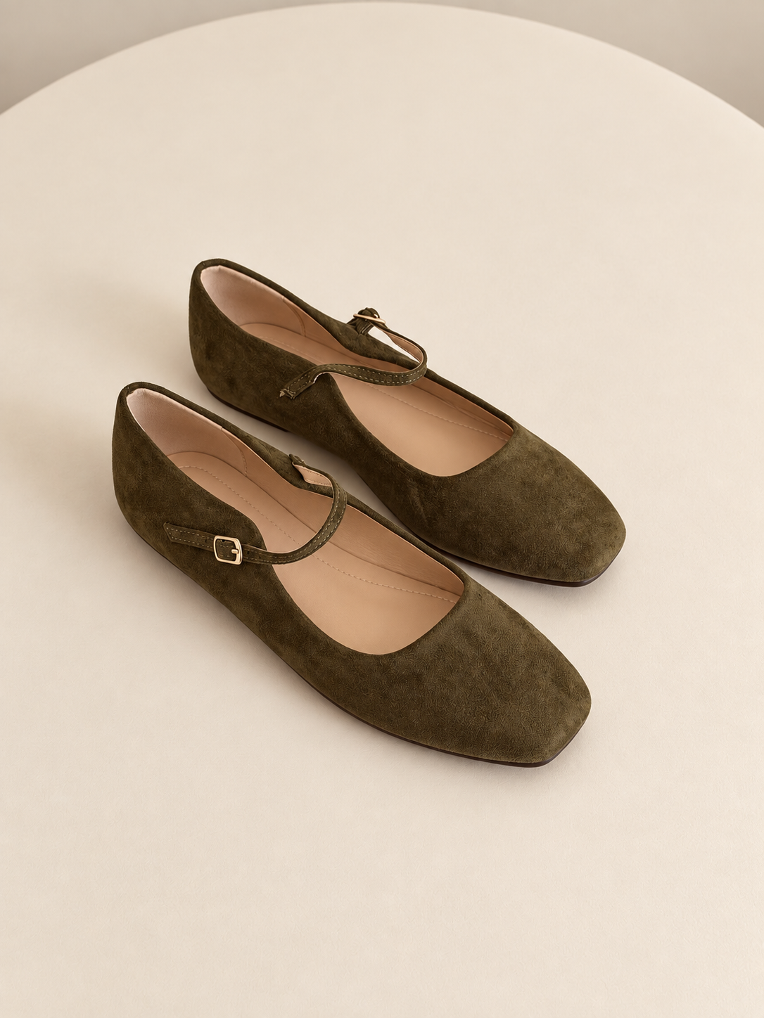 Another Life | Faux Almond Maryjane Toe Flat