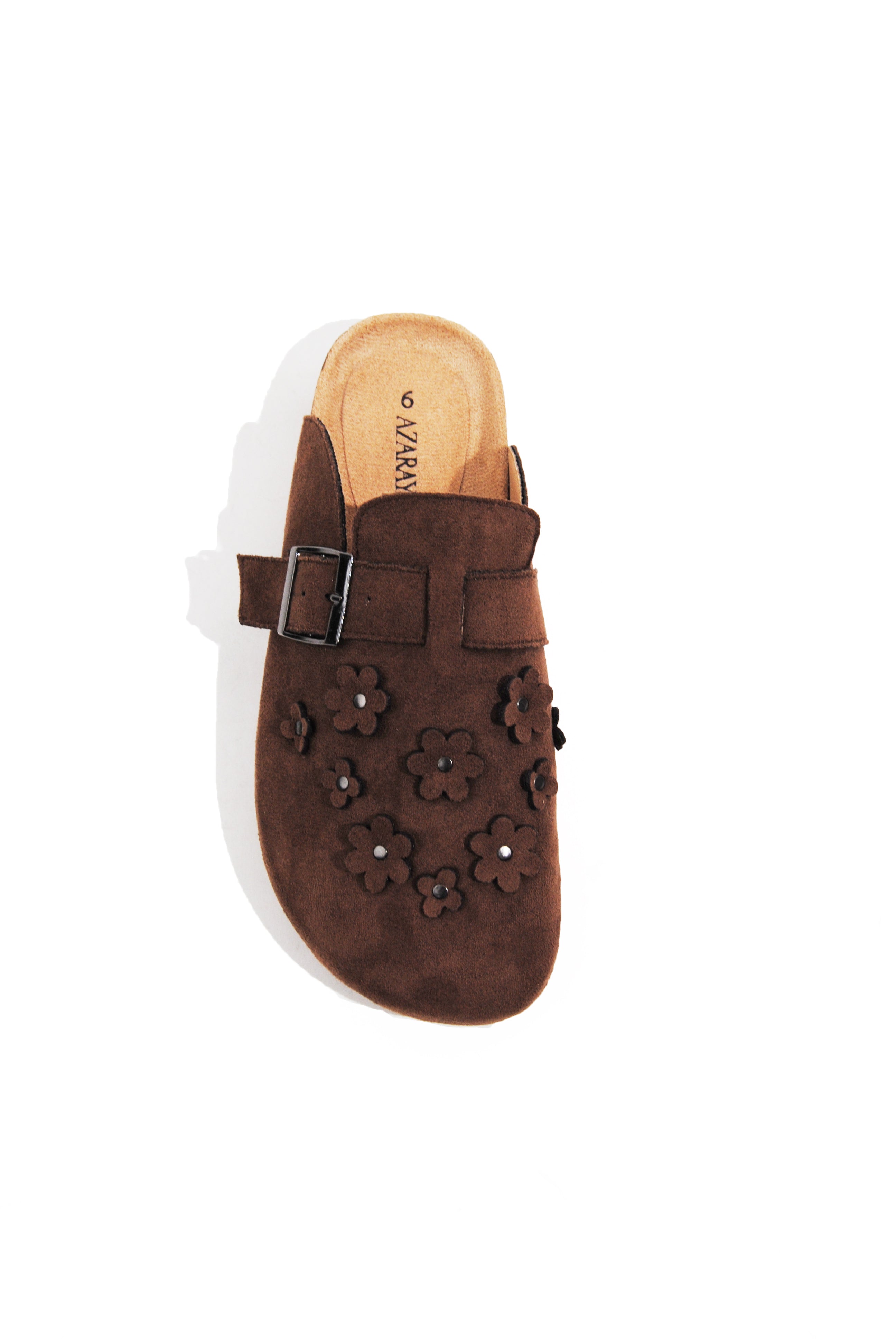 Bloom | Flower Faux Suede Flower Clog