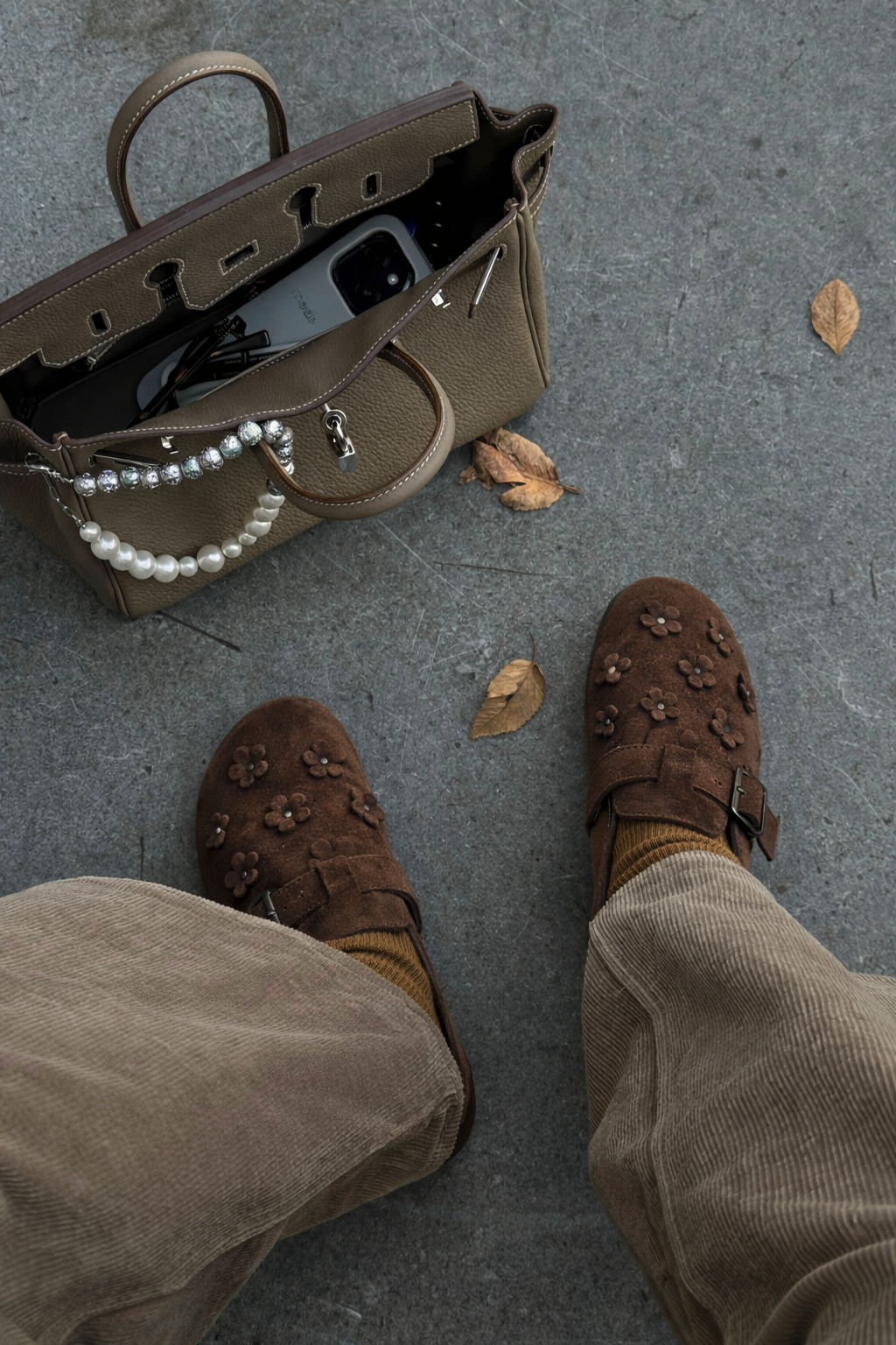 Flatbed Clog Slip On Microfiber Floral Collection