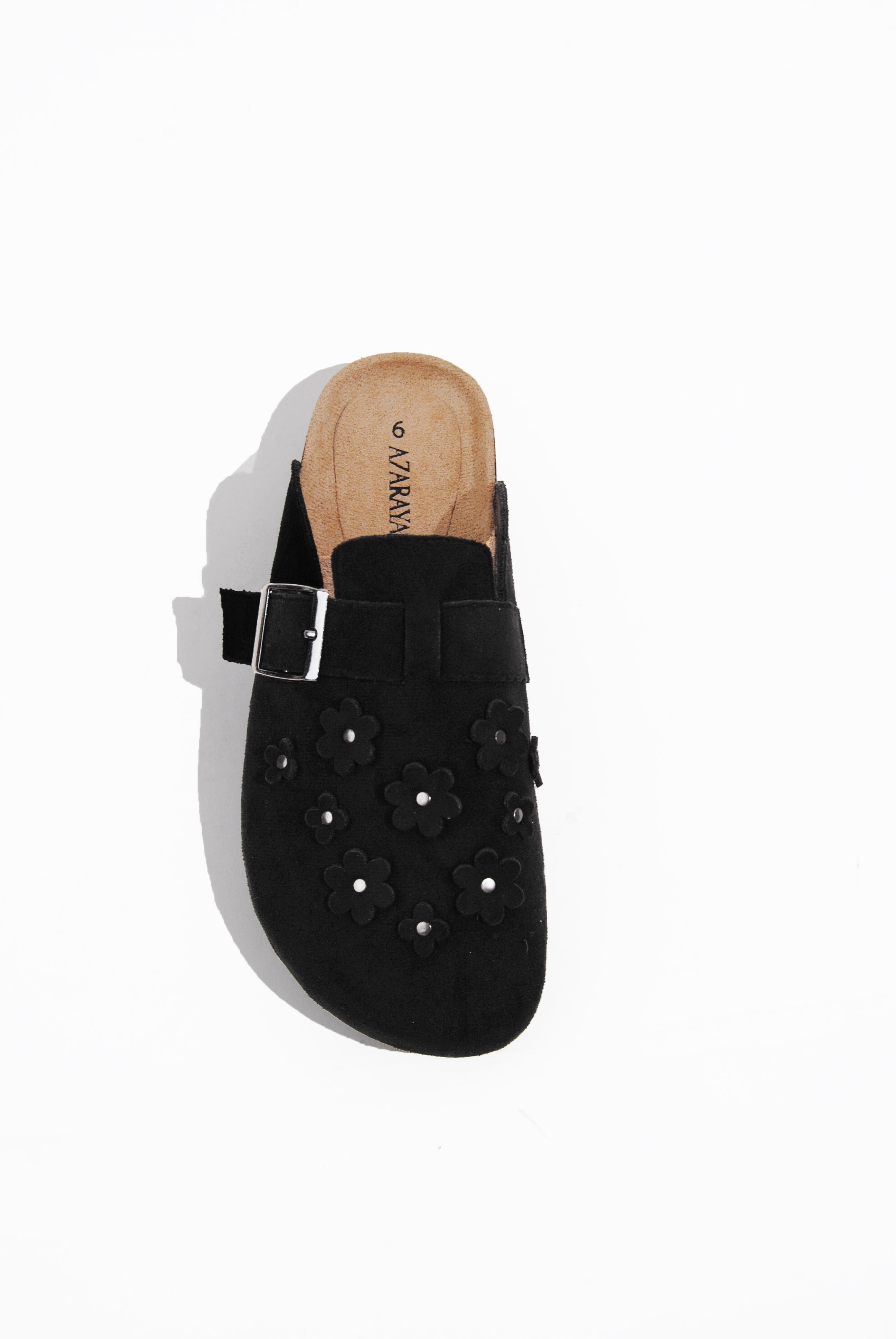 Flatbed Clog Slip On Microfiber Floral Collection