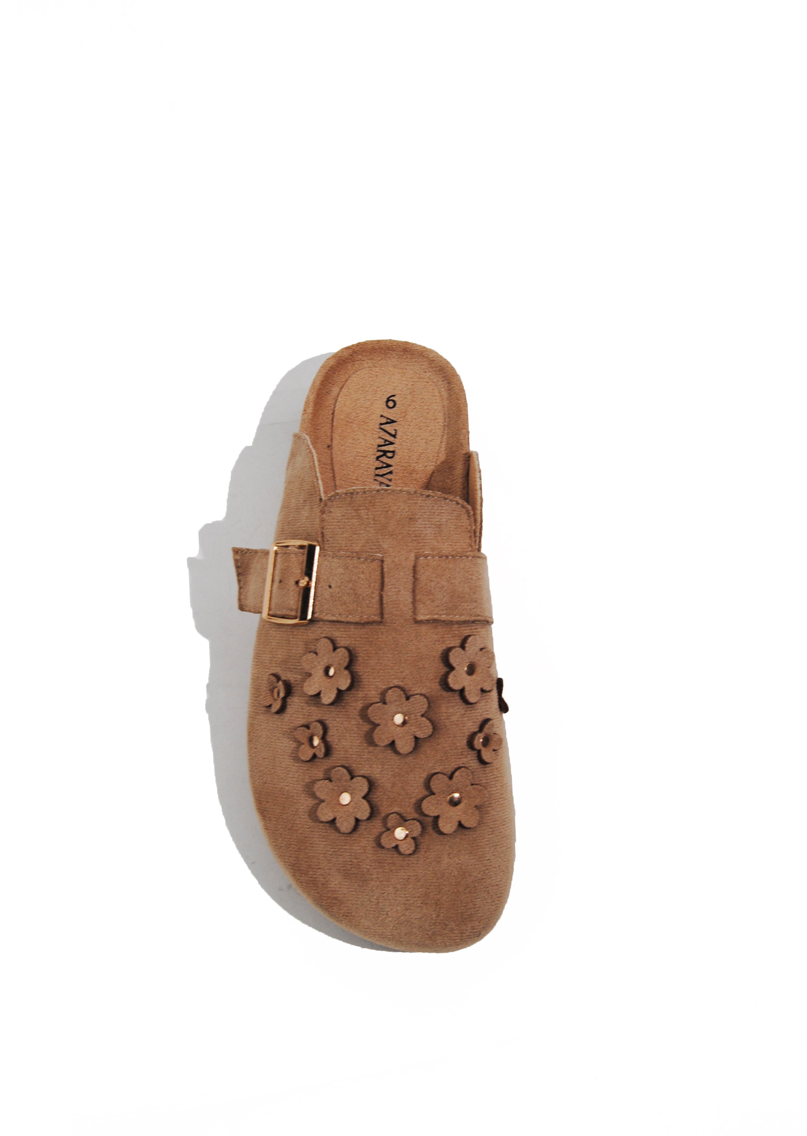 Flatbed Clog Slip On Microfiber Floral Collection