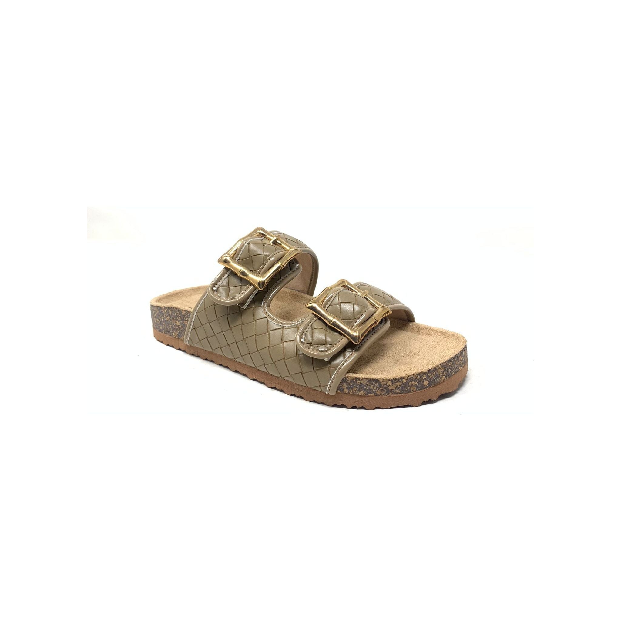 Butterfinger - Women Croc Dual Buckle Sandal