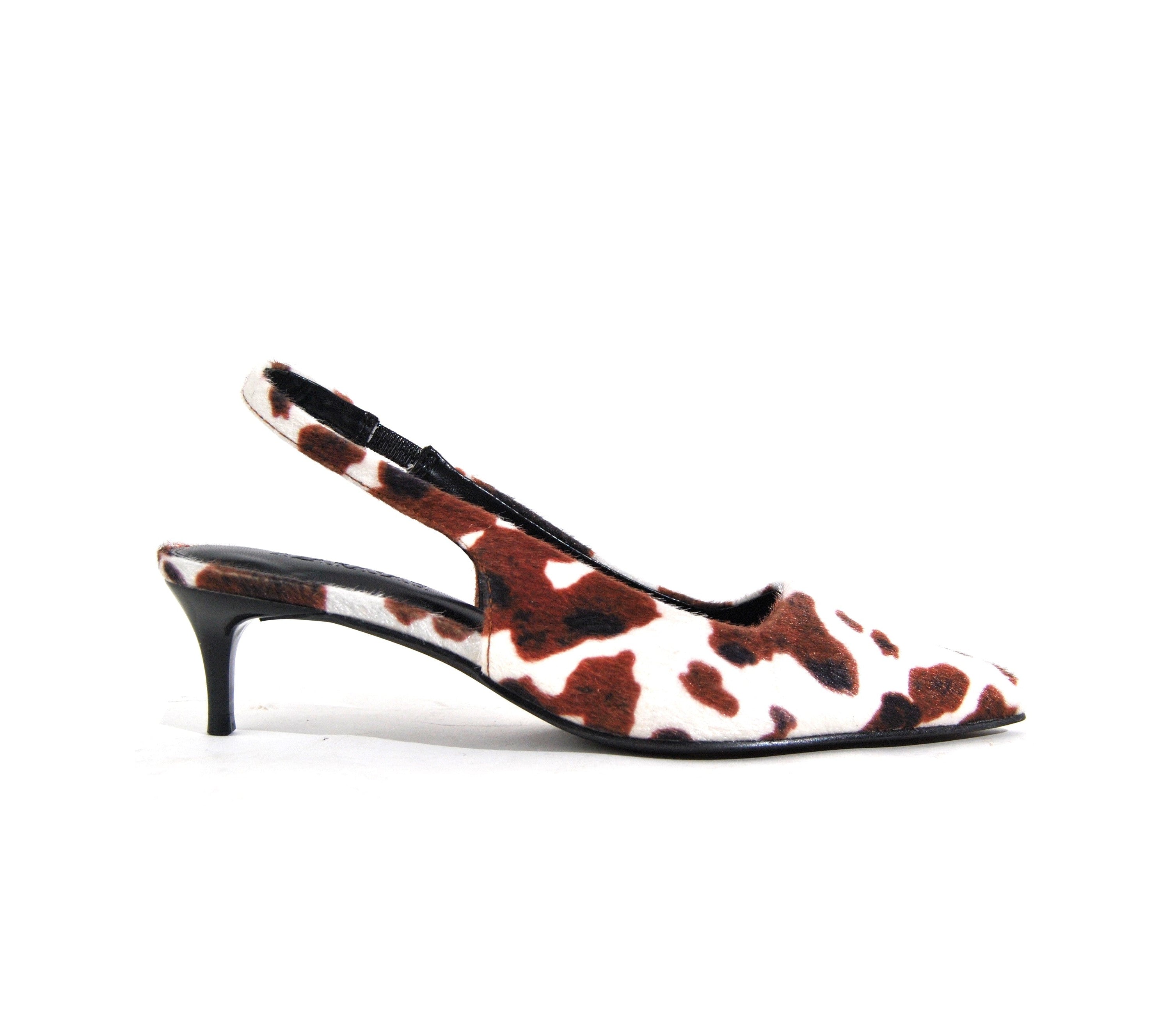 Call Me | Microfiber Suede Slingback Kitten Heels