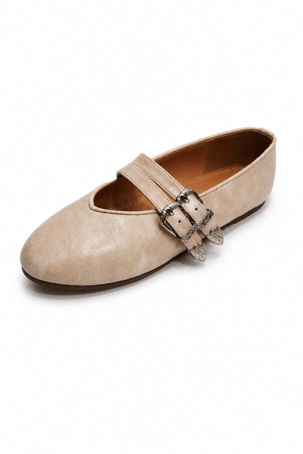 CARRIAGES | Double Western Buckle Flat