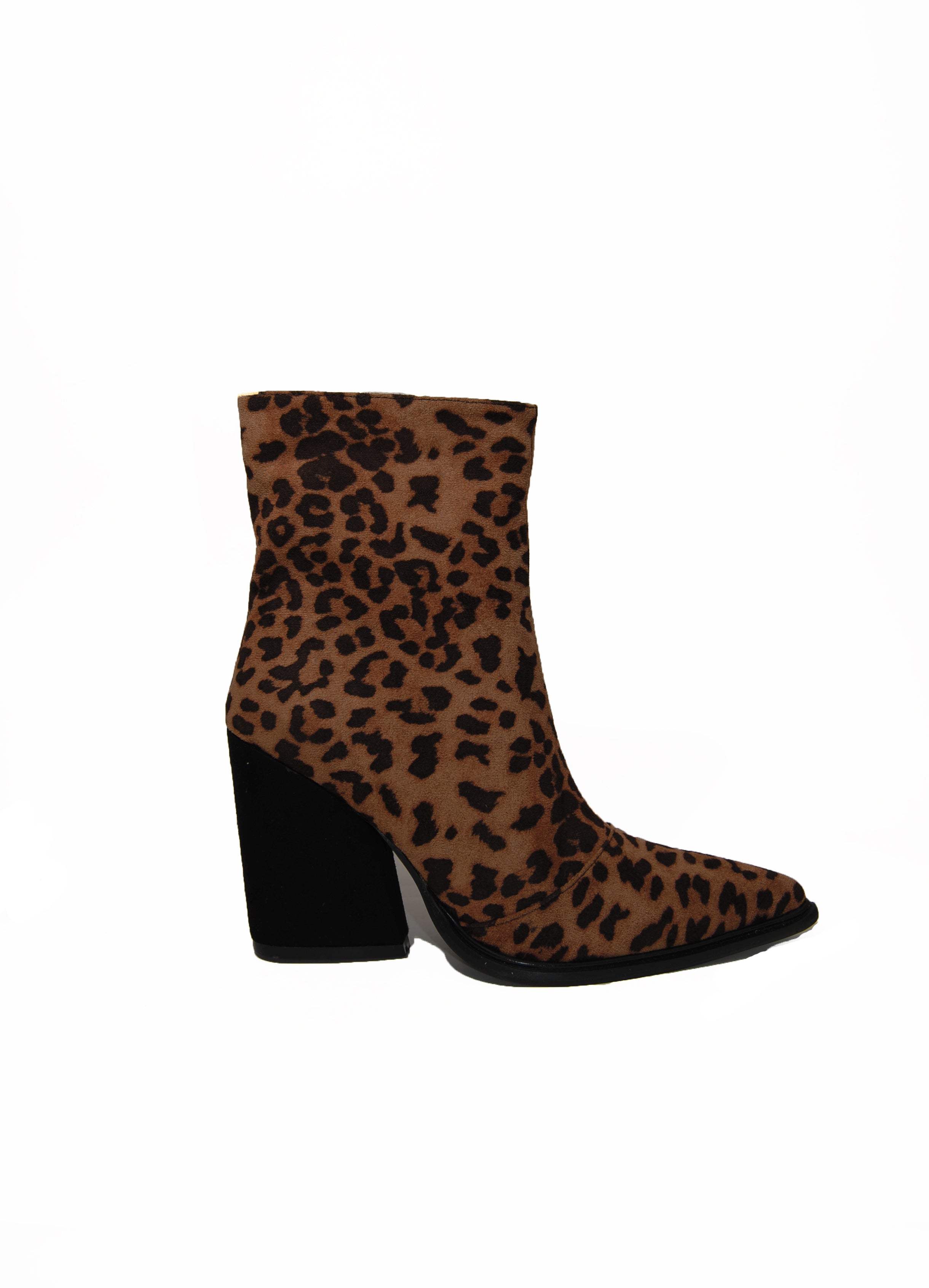 Coffee Drunk| Faux Suede Beige Block Heel