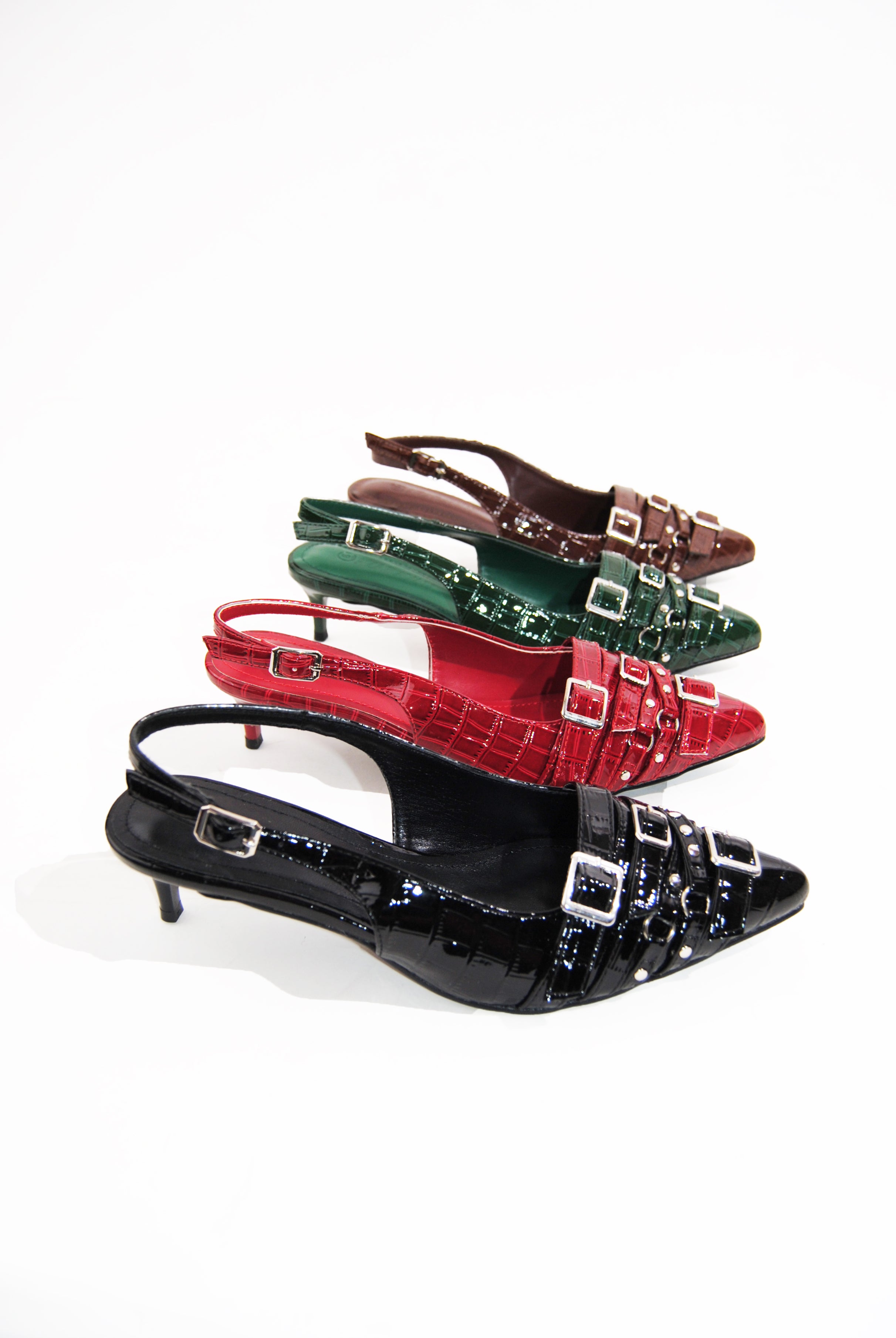 Crazy Love | Buckle Slingback Heels