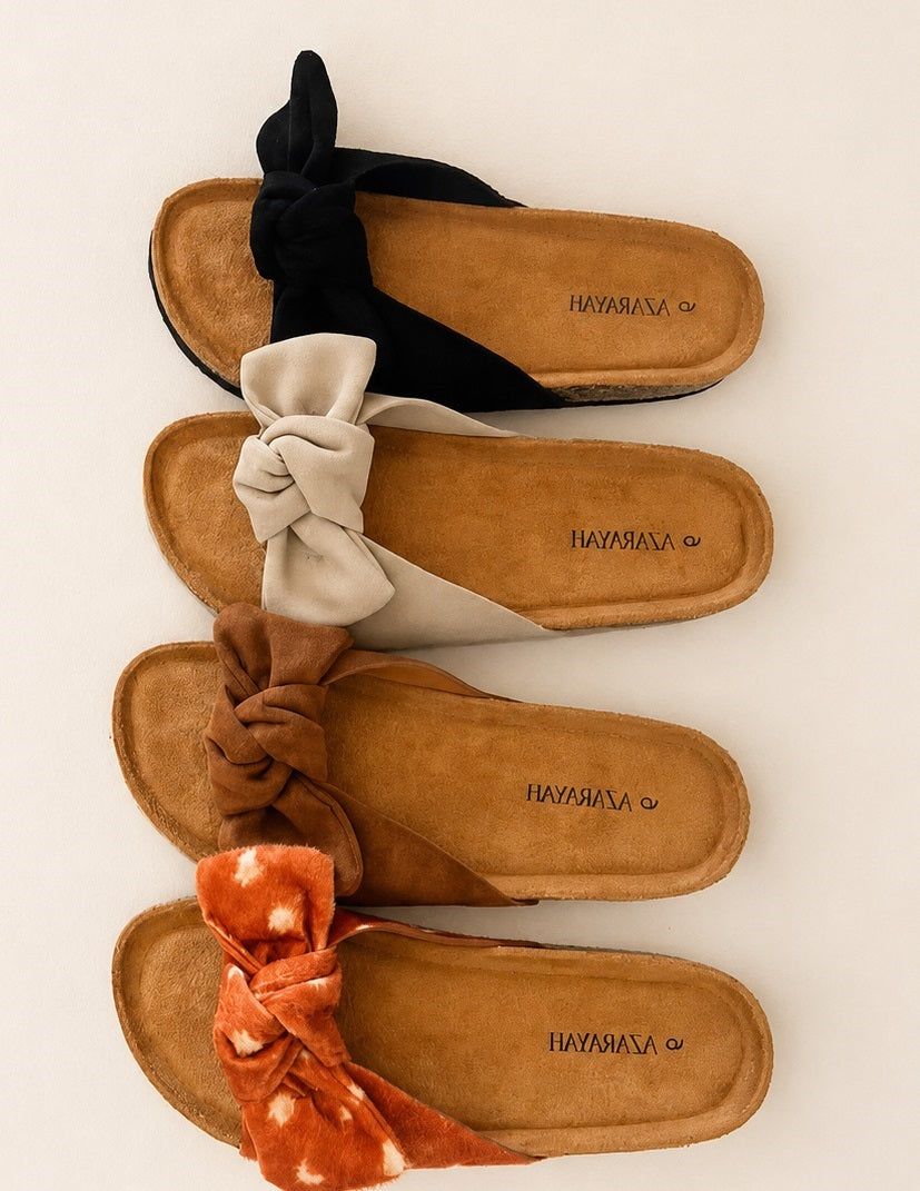 Bumble | Bow Detail Footbed Slide Sandal
