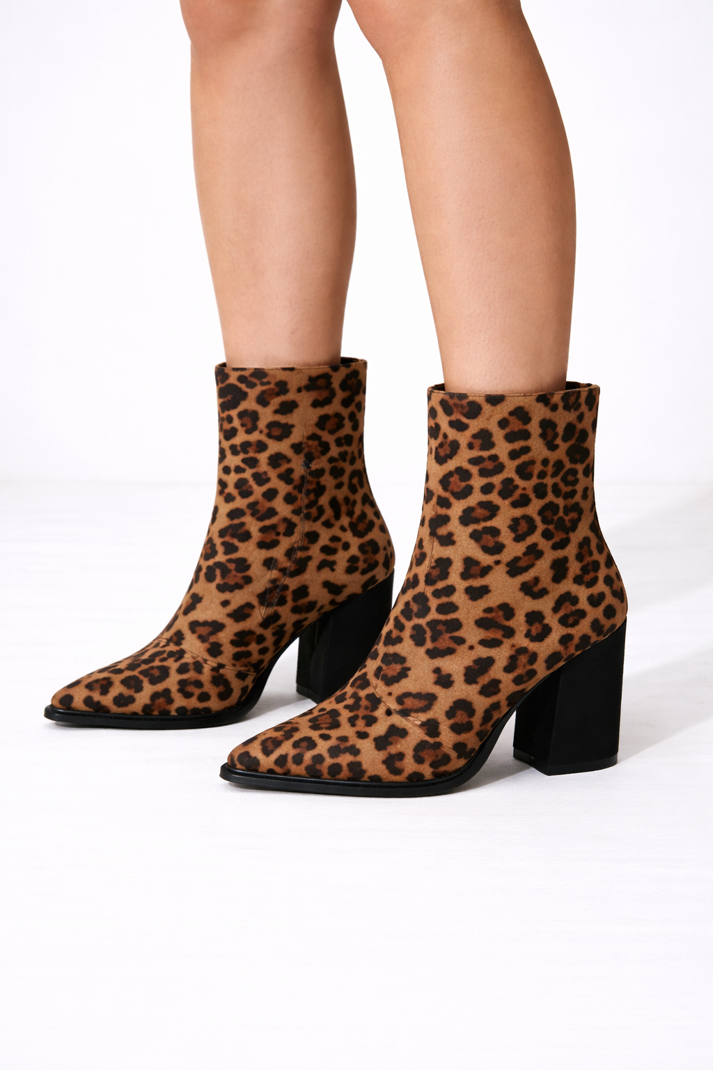 Coffee Drunk| Faux Suede Beige Block Heel