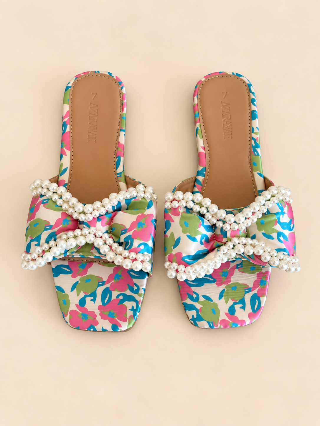 Sierra | Pearl Satin Bow Sandal