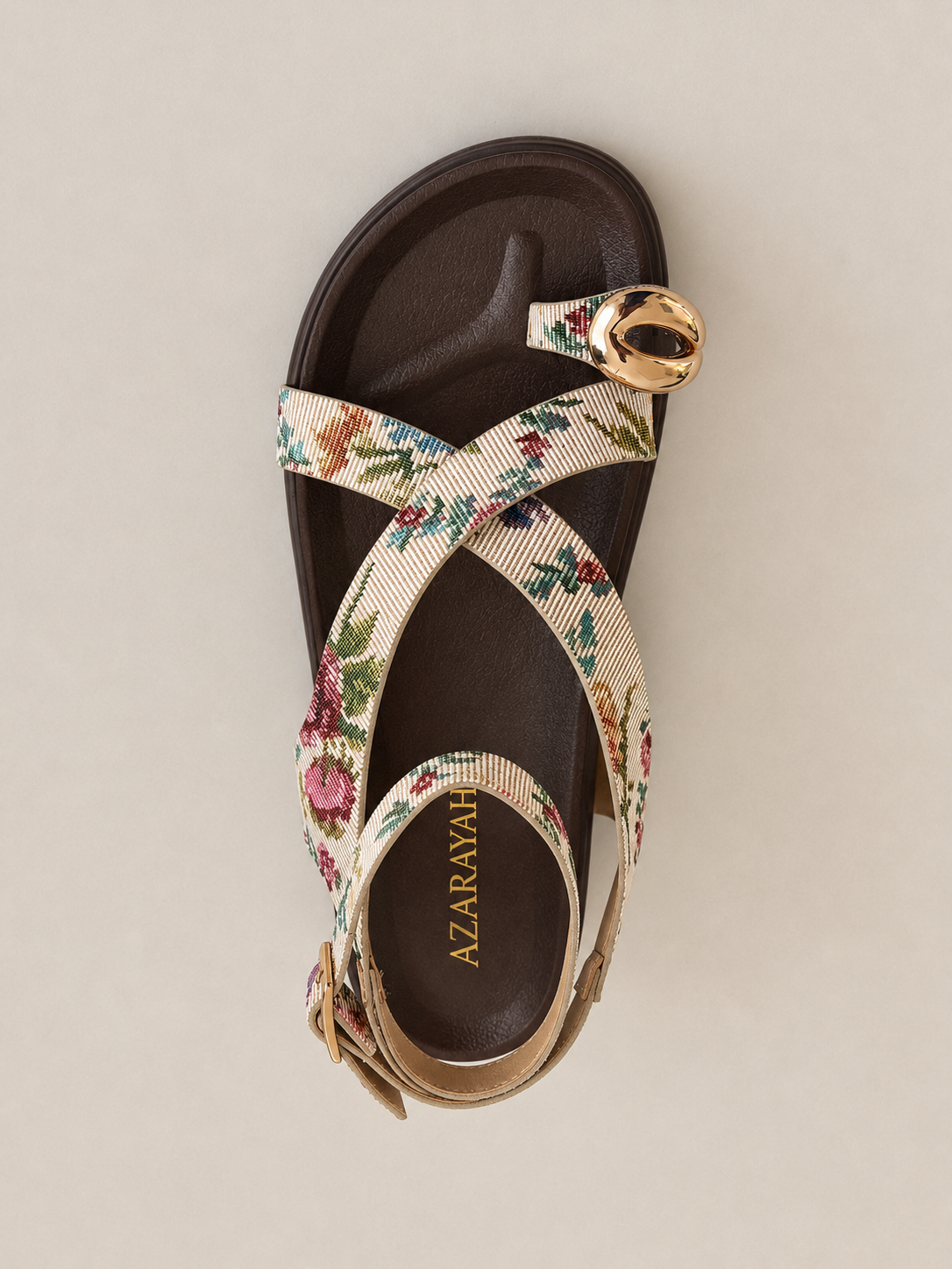 Promise | Toe Ring Flatbed Sandal