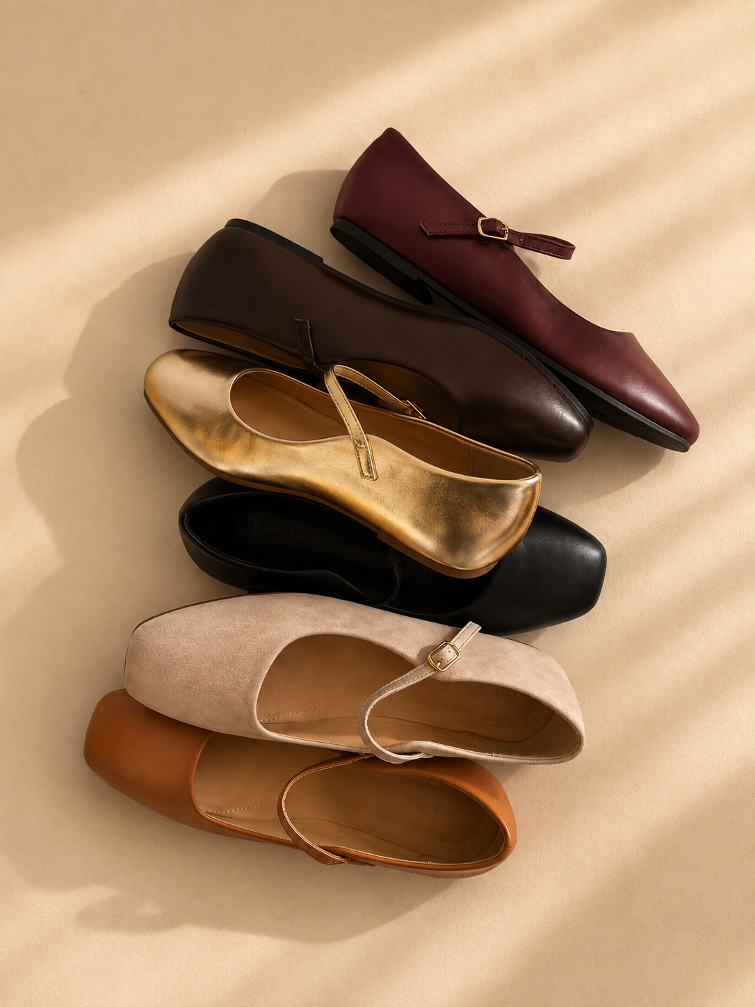 Another Life | Metallic Mary Jane Ballet Flat