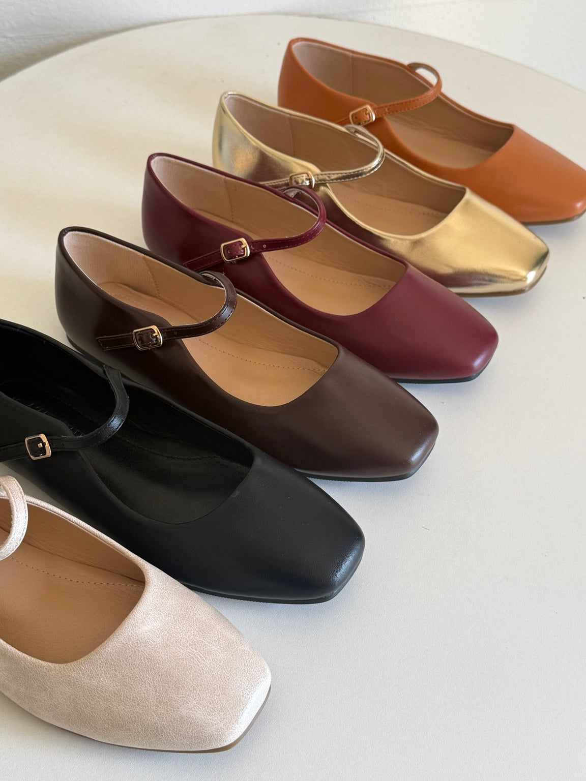 Another Life | Metallic Mary Jane Ballet Flat