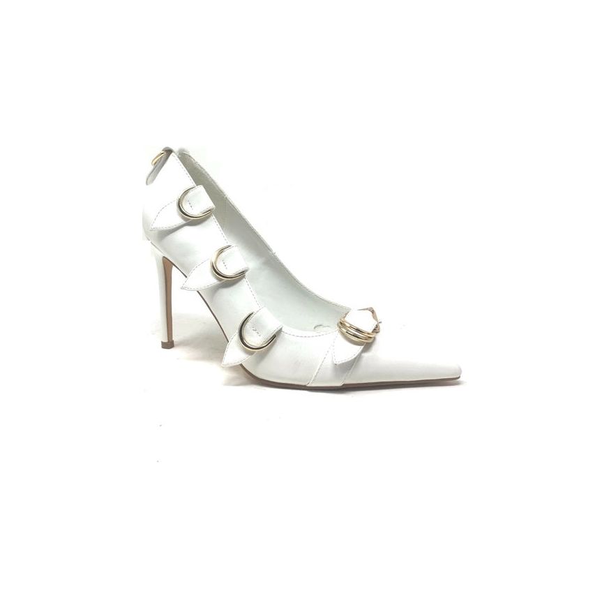 Interview - Women Ring Embellished Patent Pu Pumps