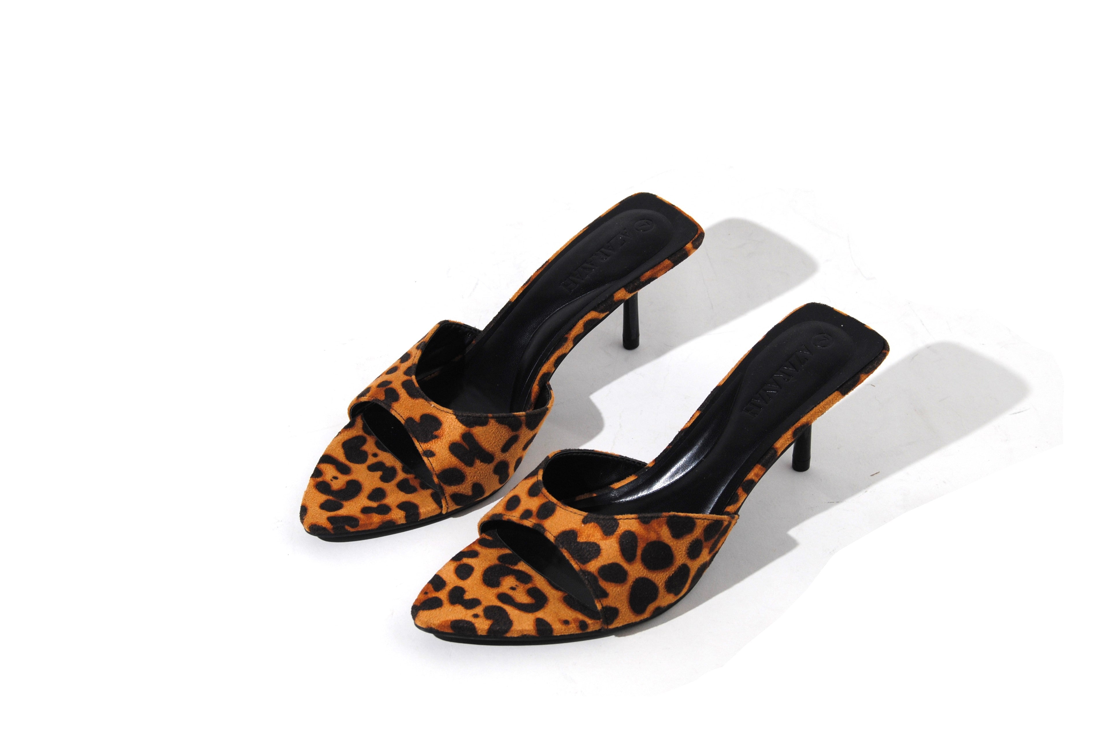 Jawbreaker | Distress PU Mule Slip on Pointy Toe