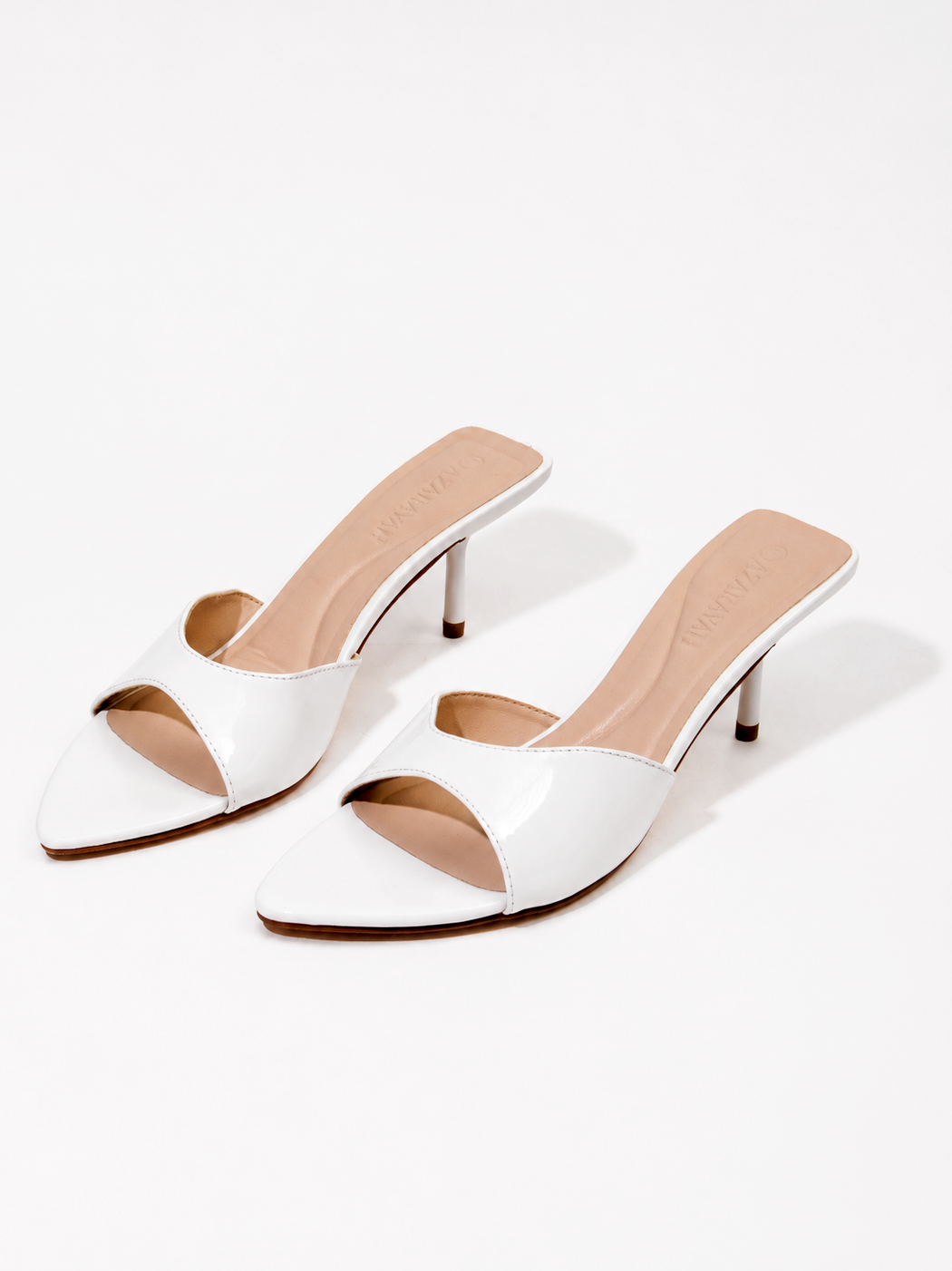 Jawbreaker | Patent Open Toe Stiletto Mule