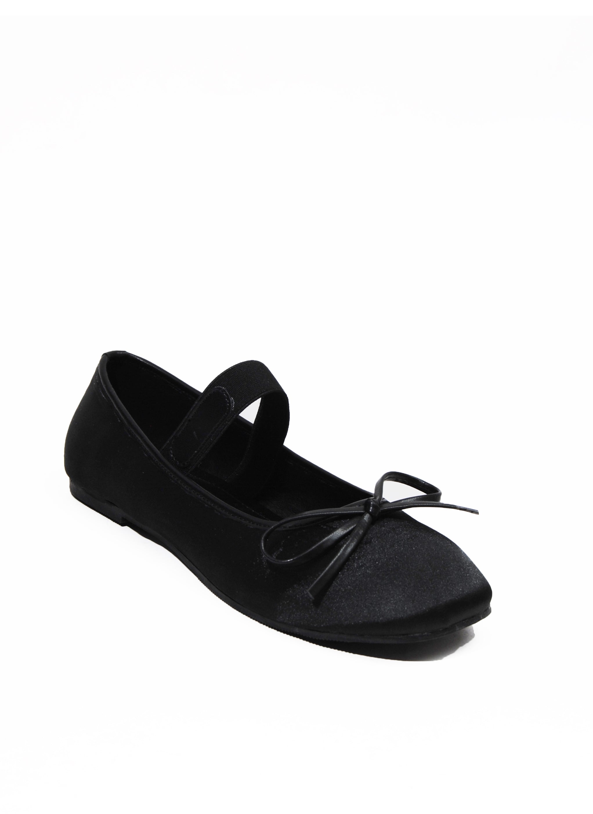 Kiley | Ballerina Satin Bow Flat