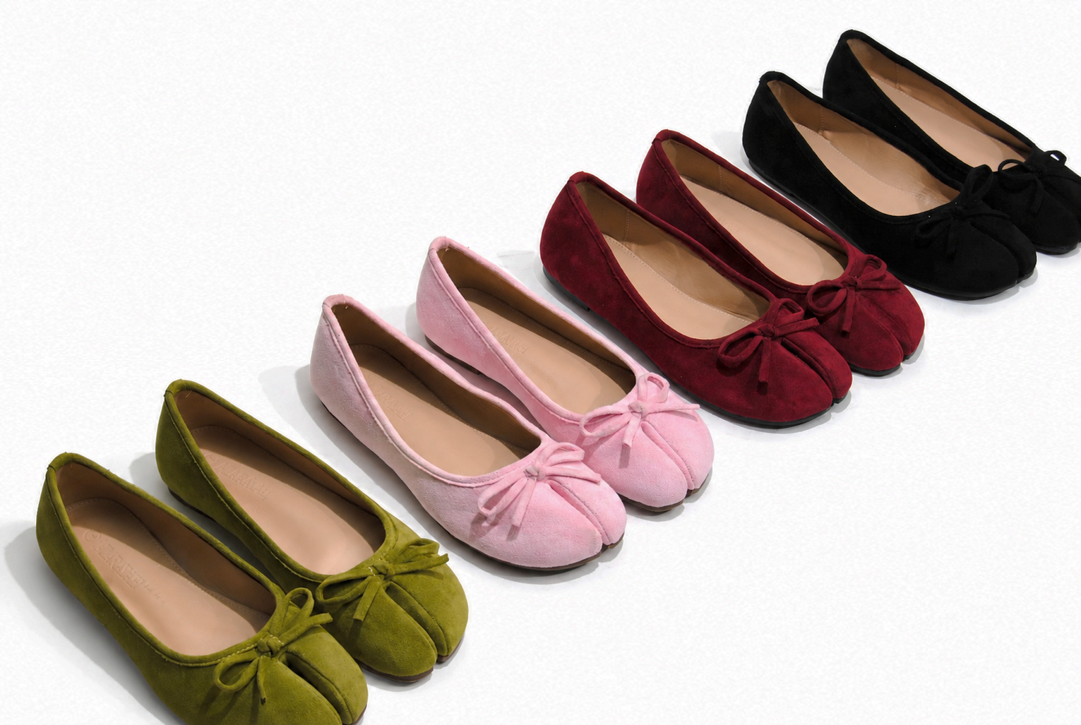 Koko | Velvet Tabi Split Toe Flats