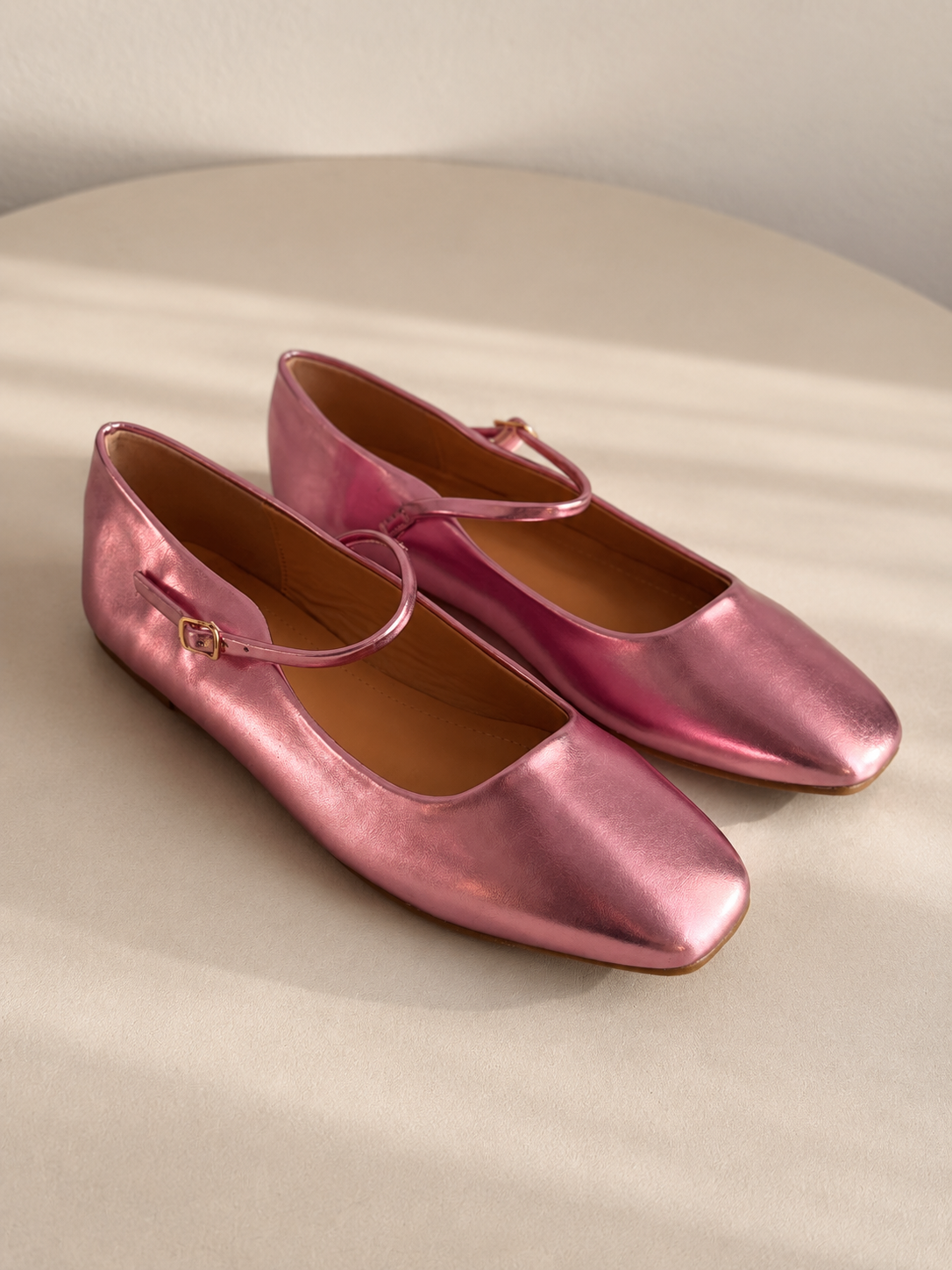 Another Life | Mary Jane Microfiber Ballet Flat