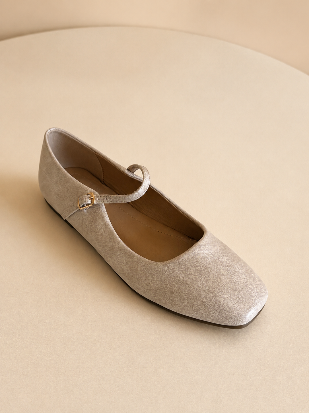 Another Life | Metallic Mary Jane Ballet Flat