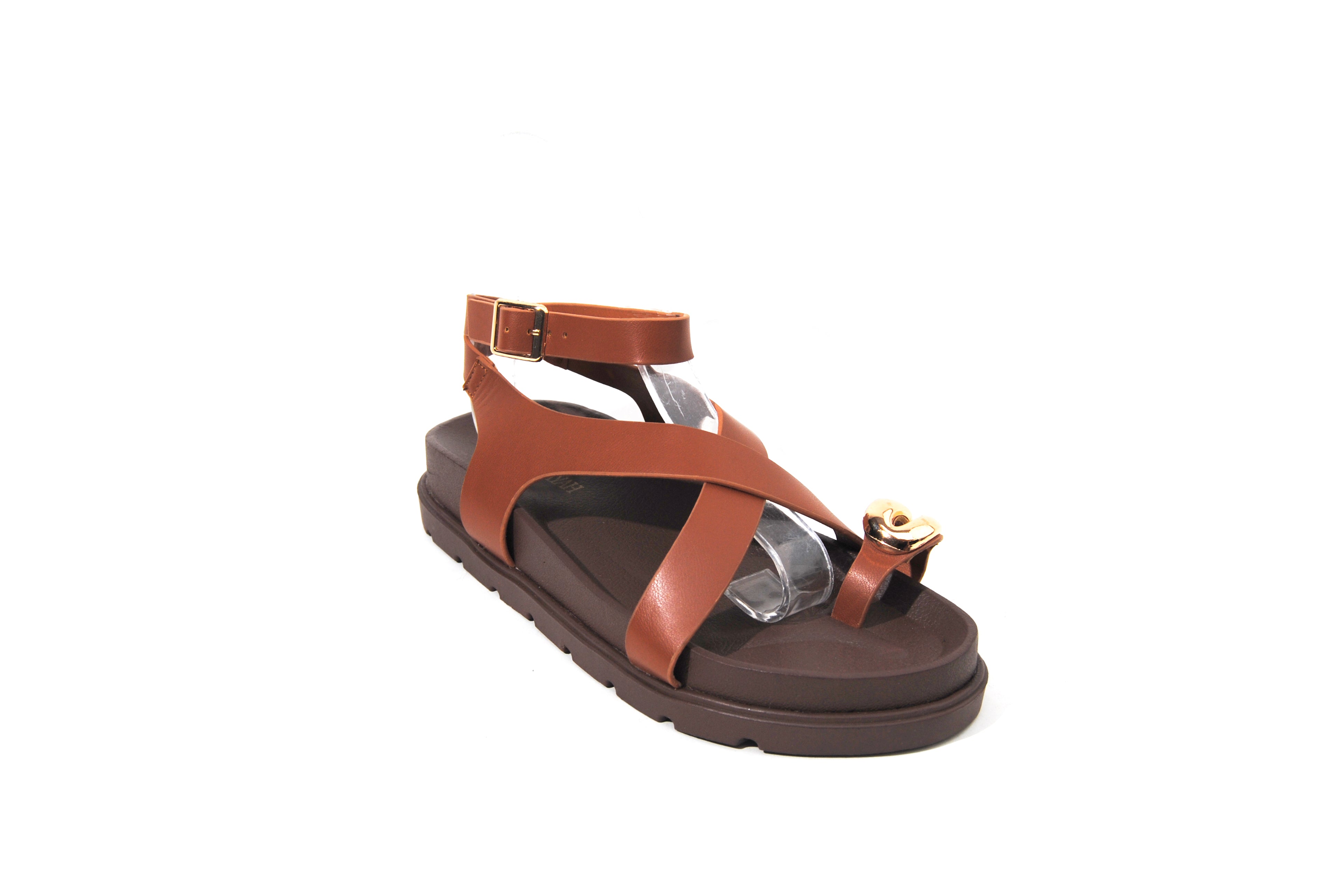 Promise | Ankle Strap with Gold pendant toe Ring