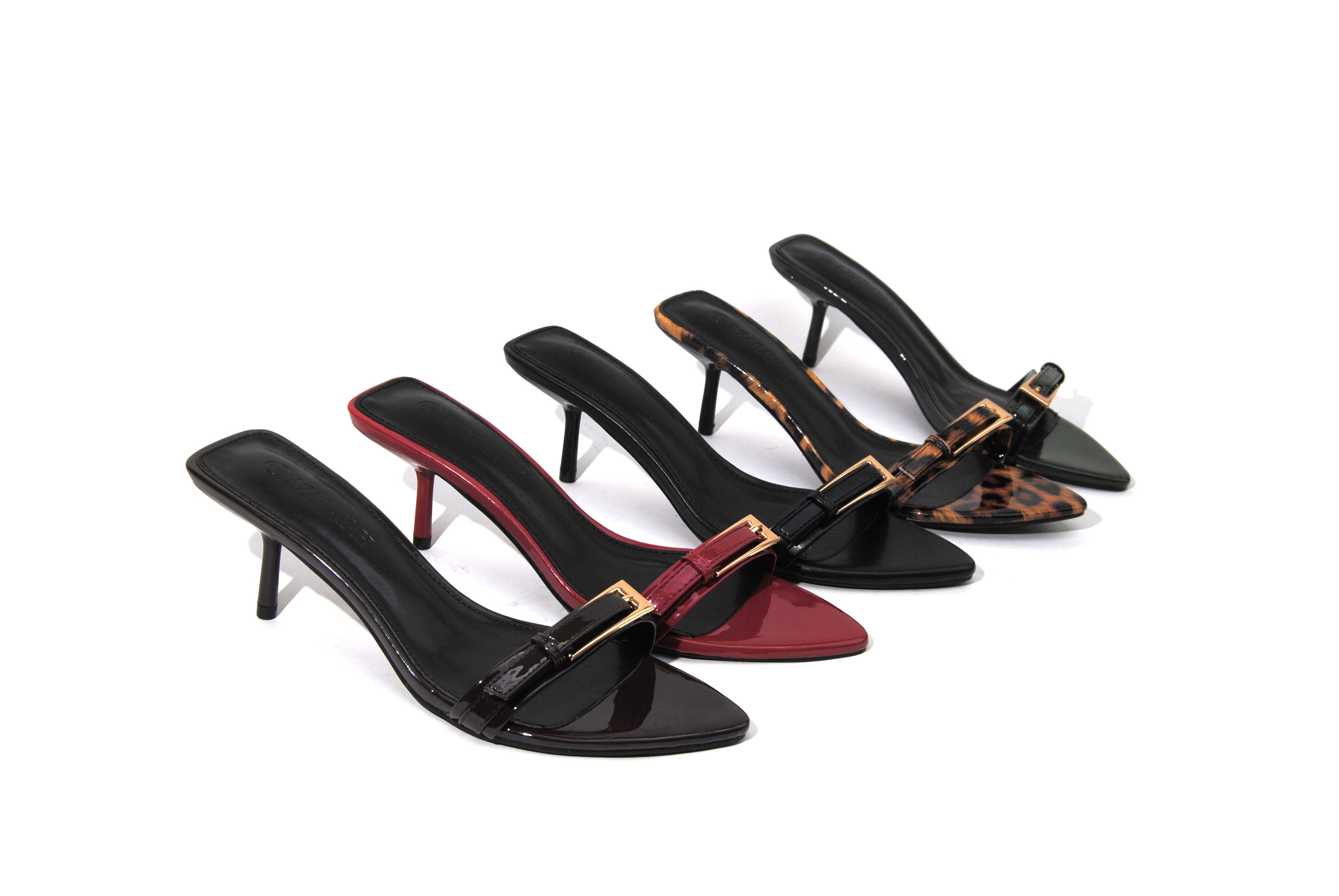 Saturn | Buckle Slip On Kitty Heel