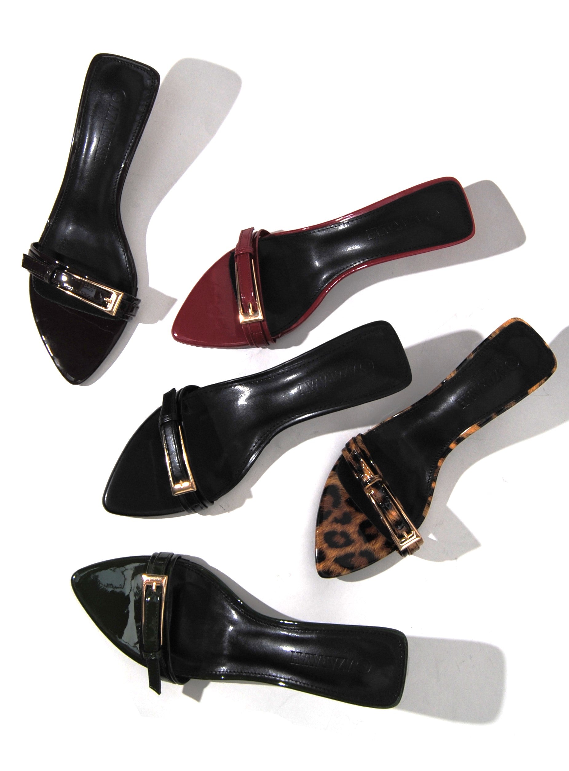 Saturn | Buckle Slip On Kitty Heel