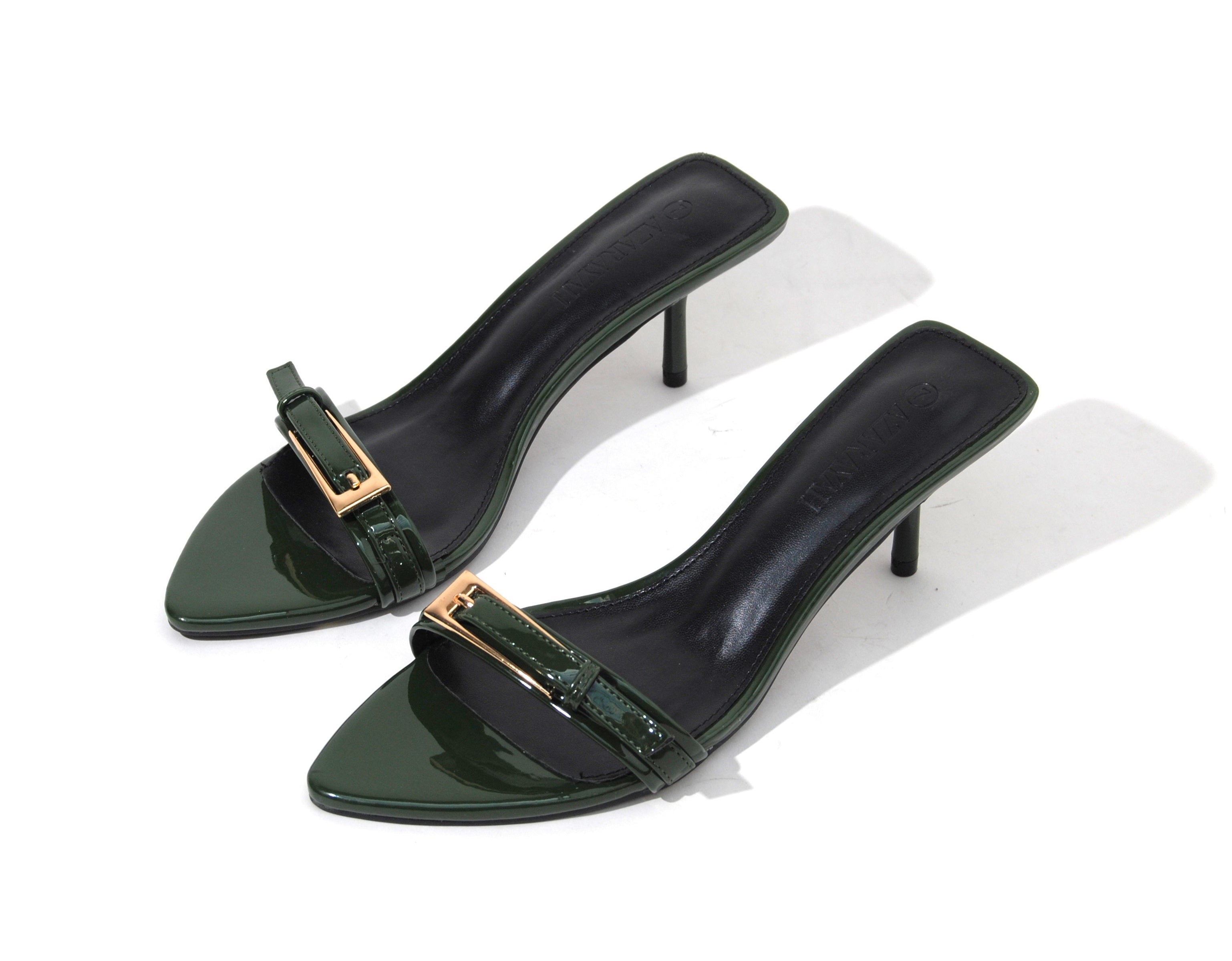 Saturn | Buckle Slip On Kitty Heel