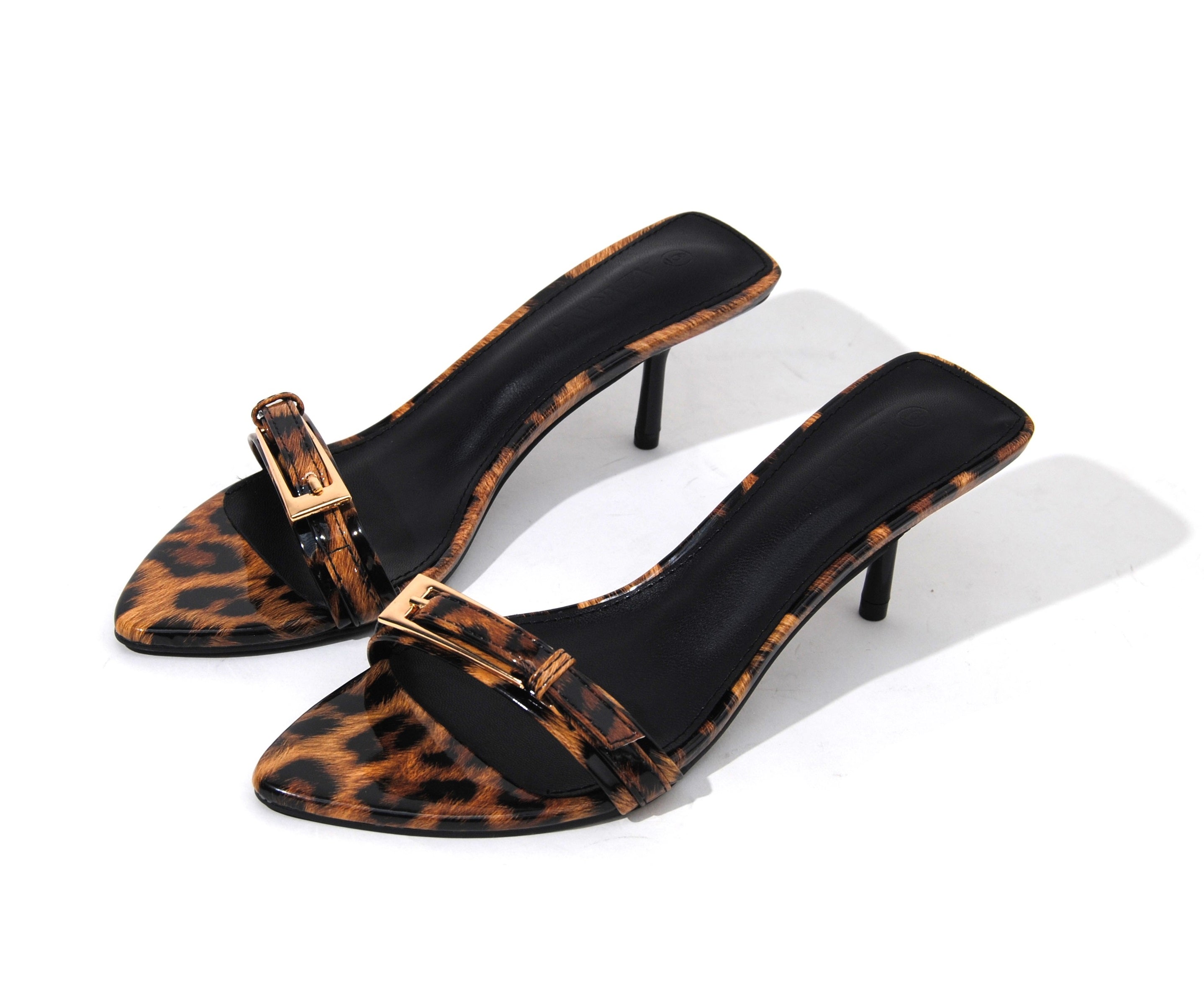 Saturn | Buckle Slip On Kitty Heel