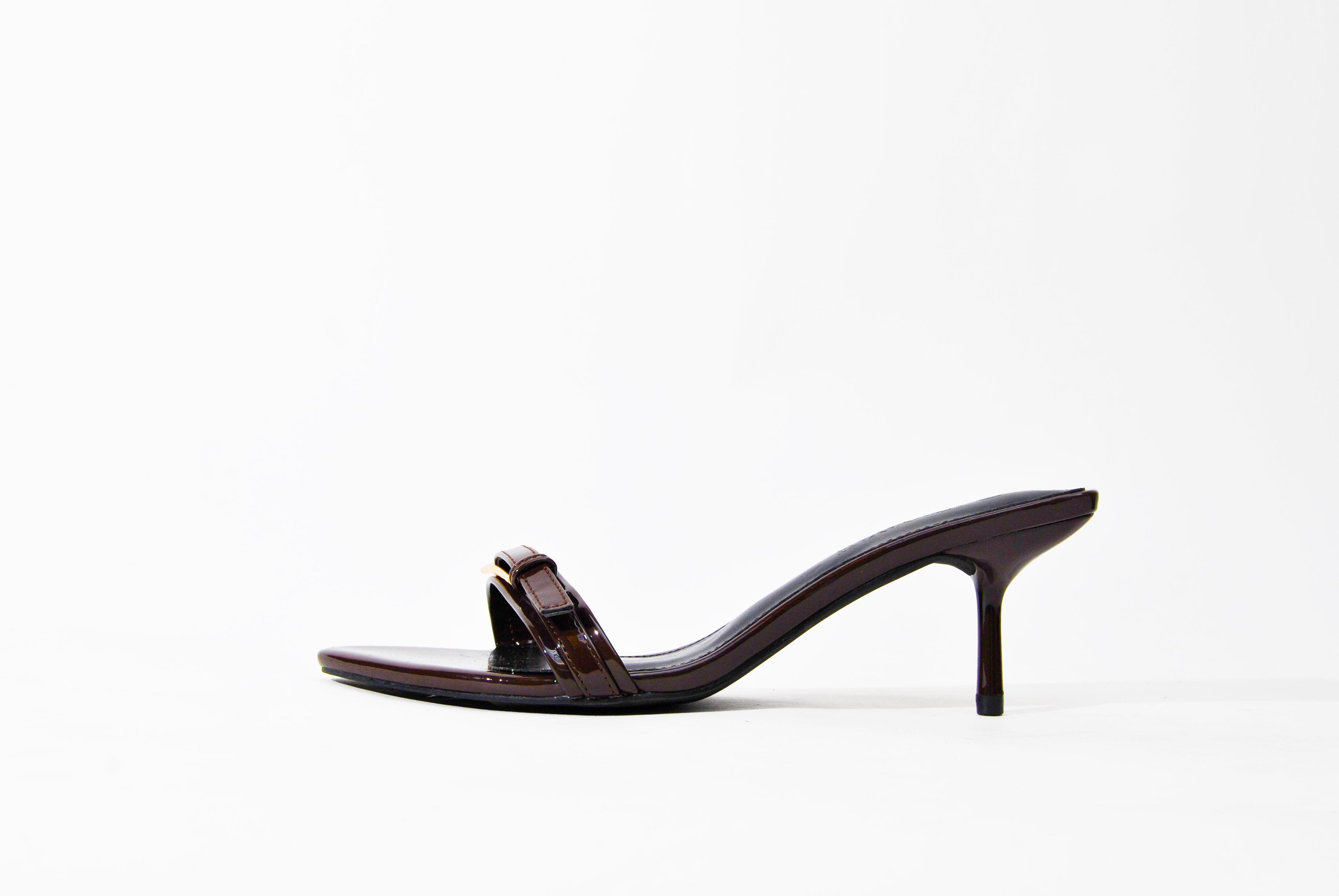 Saturn | Buckle Slip On Kitty Heel