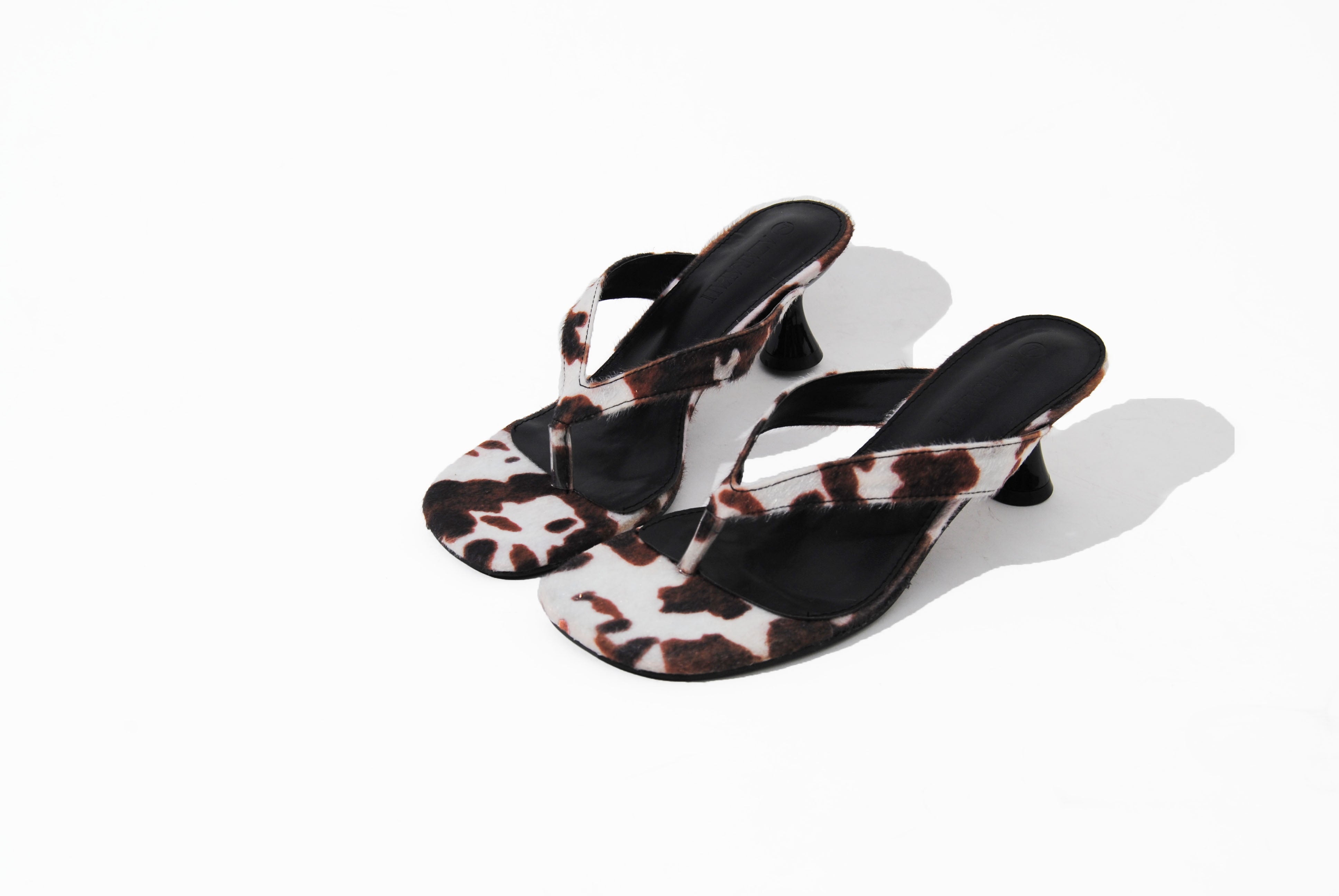 Sell Out | Thong Faux Suede Material Kitty Heel