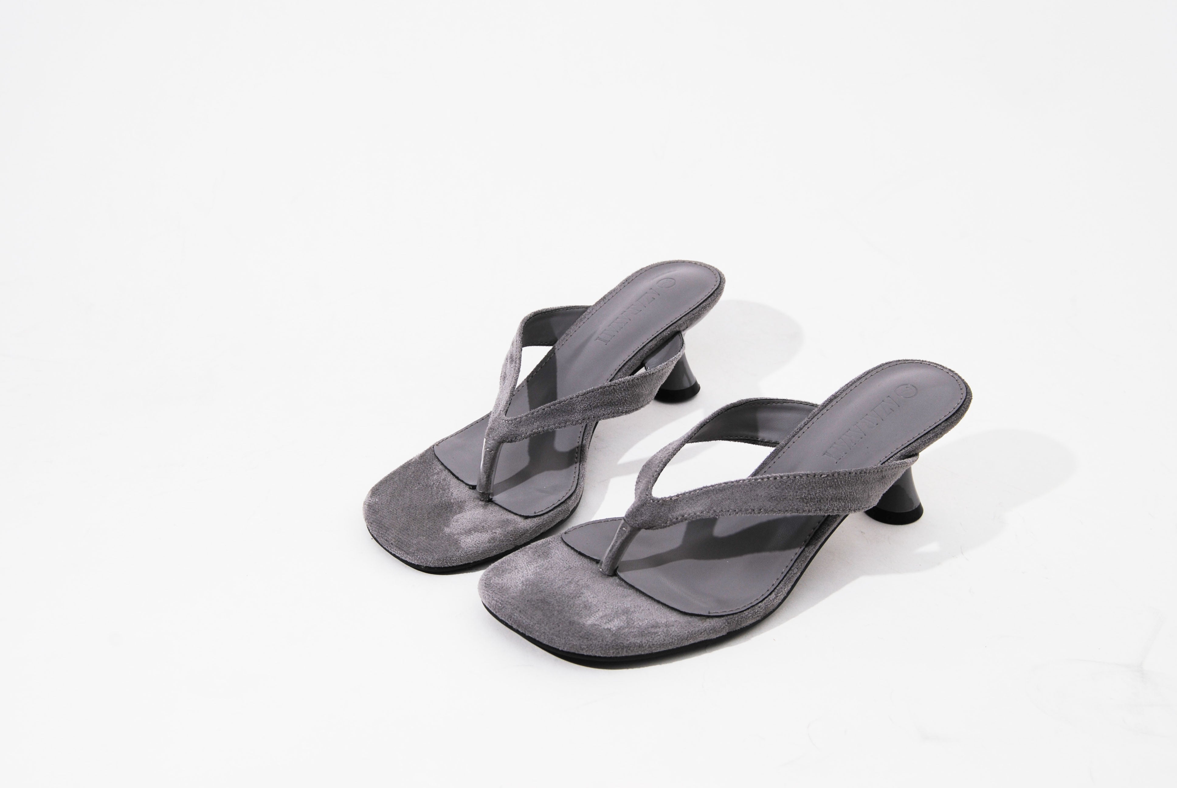 Sell Out | Thong Faux Suede Material Kitty Heel